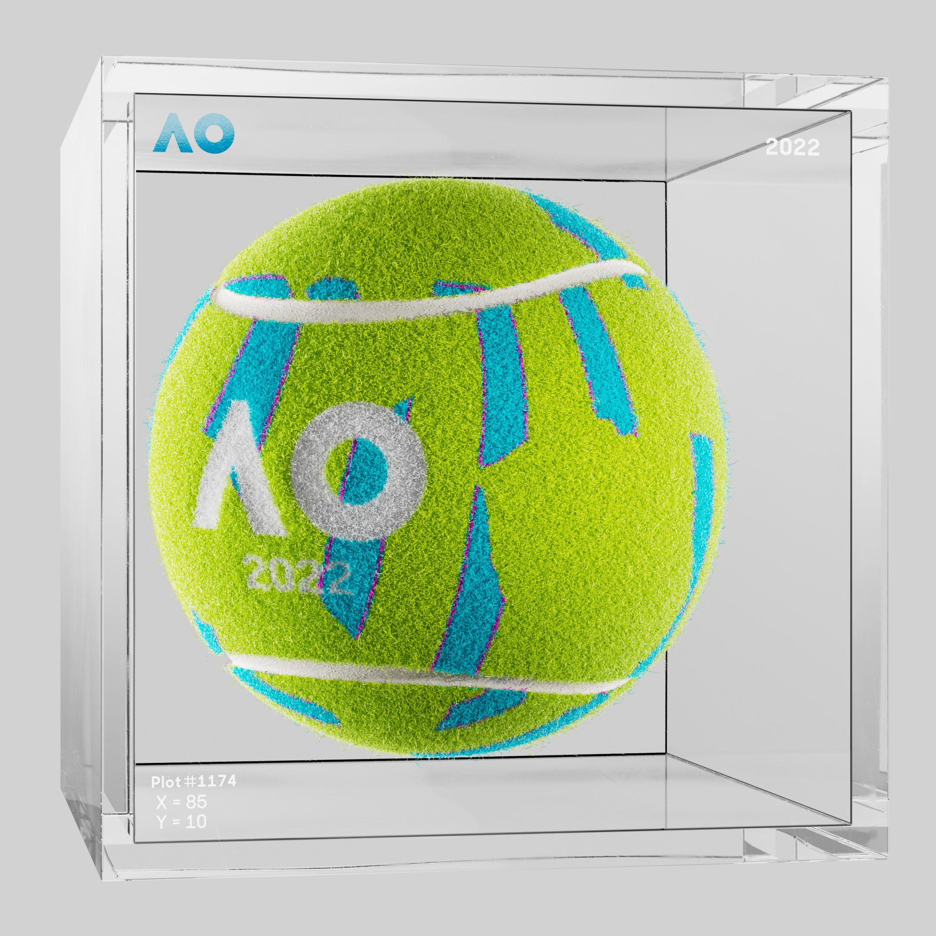 The Australian Open - The Australian Open Art Ball - AO Art Ball #5722 - NFT # 5722