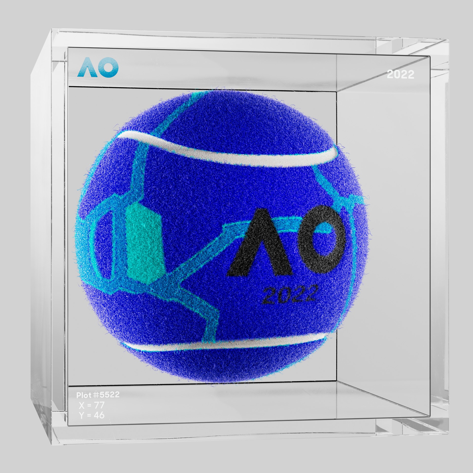 The Australian Open - The Australian Open Art Ball - AO Art Ball #5724 - NFT # 5724