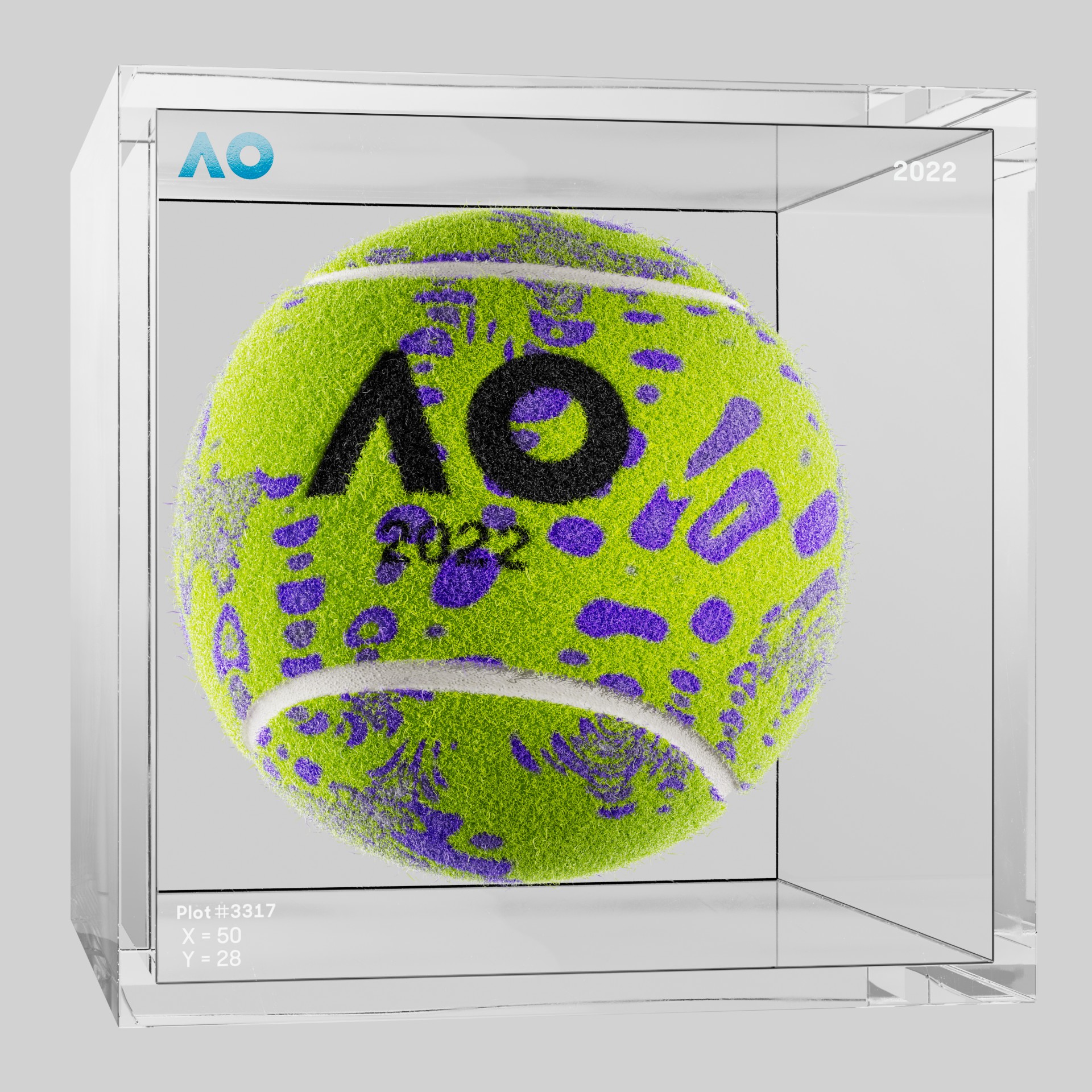 The Australian Open - The Australian Open Art Ball - AO Art Ball #5726 - NFT # 5726