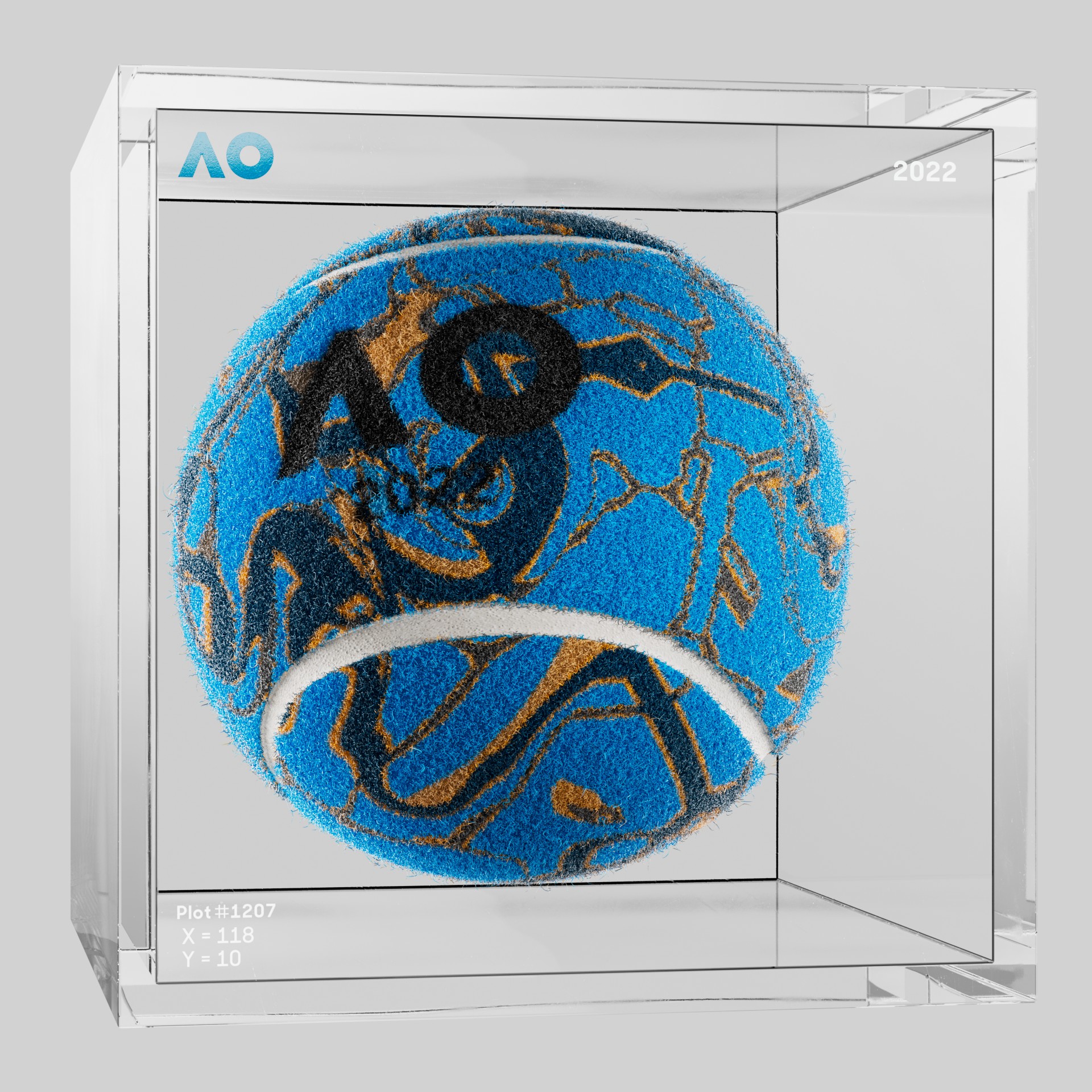 The Australian Open - The Australian Open Art Ball - AO Art Ball #5727 - NFT # 5727