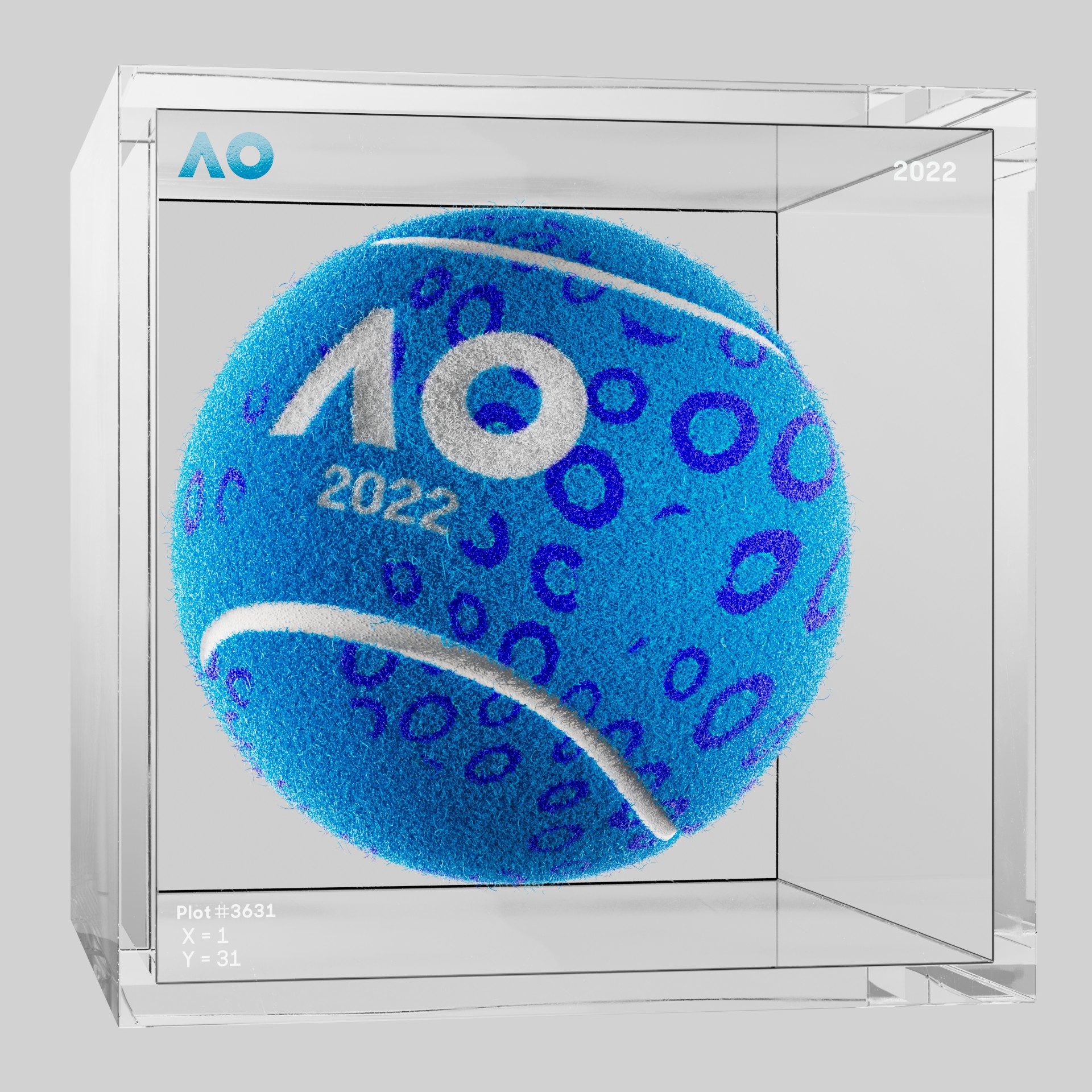 The Australian Open - The Australian Open Art Ball - AO Art Ball #5729 - NFT # 5729