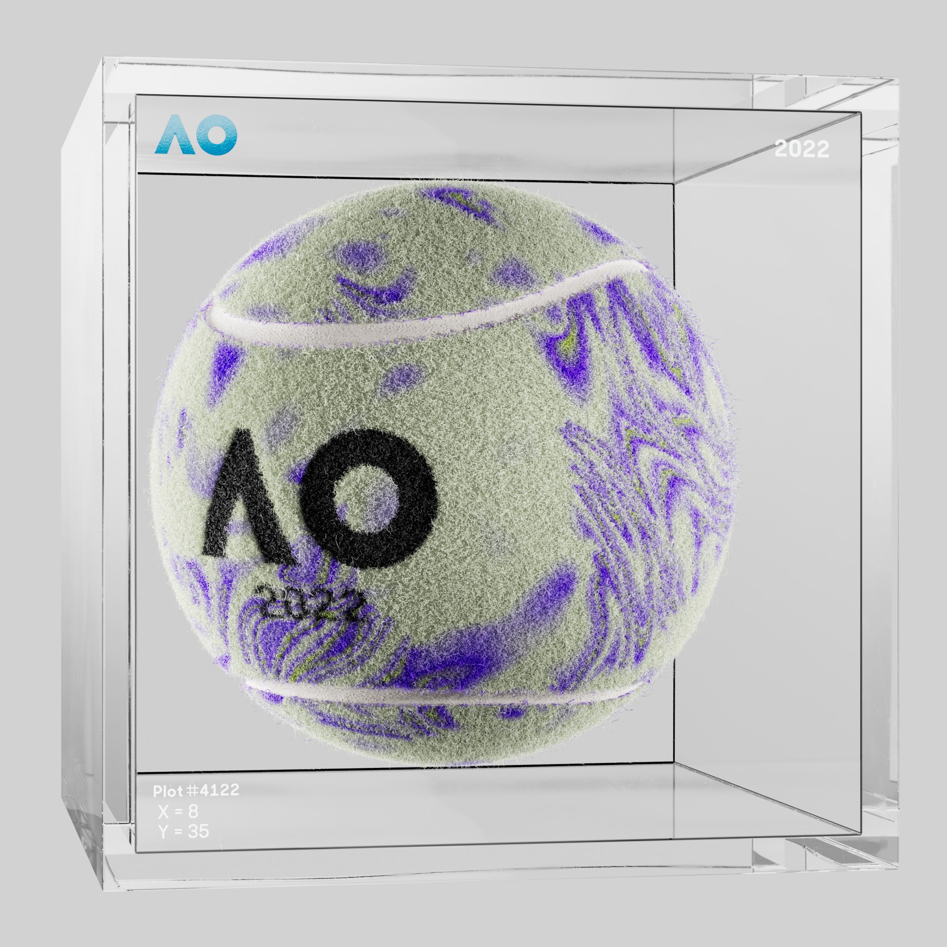 The Australian Open - The Australian Open Art Ball - AO Art Ball #573 - NFT # 573