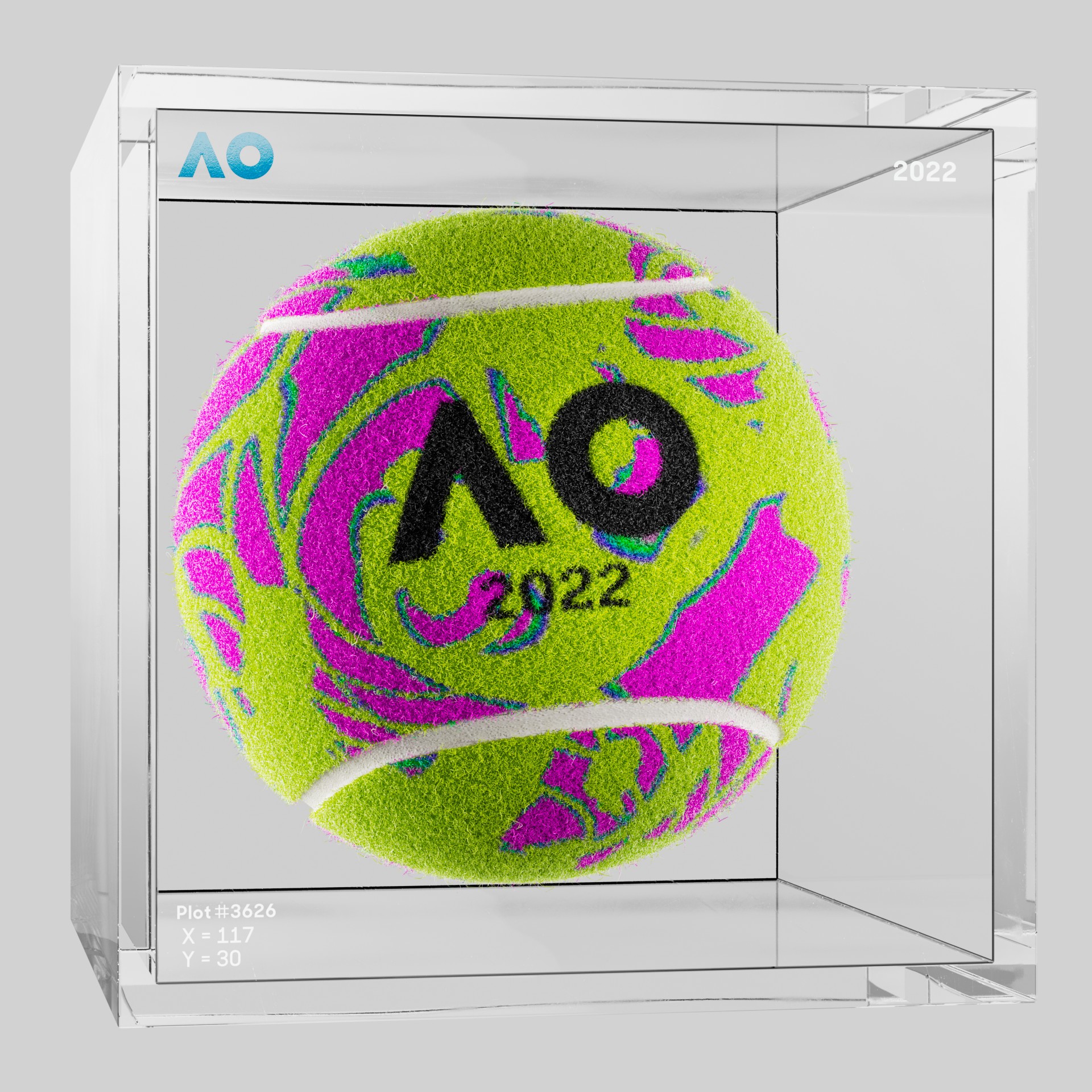 The Australian Open - The Australian Open Art Ball - AO Art Ball #5730 - NFT # 5730