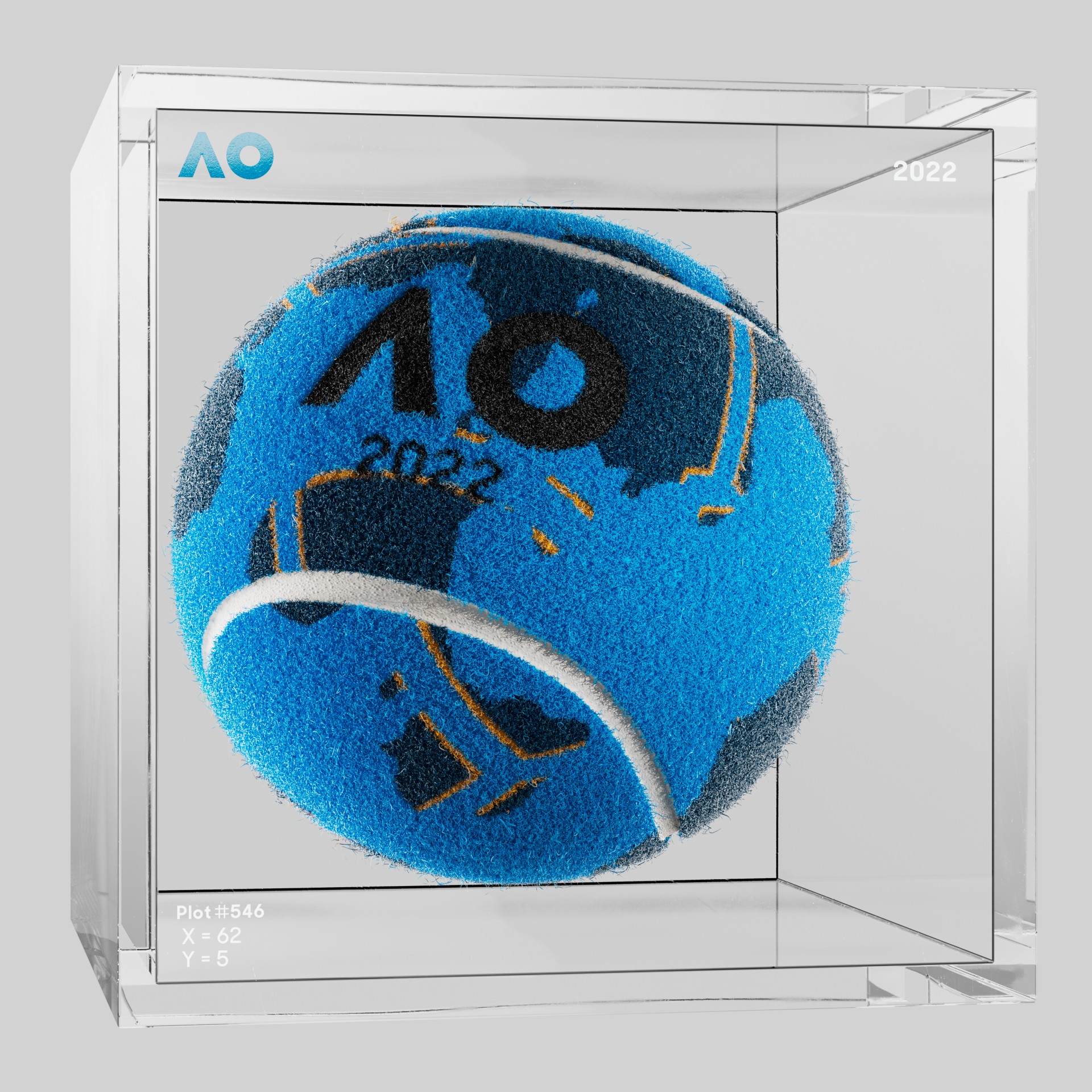 The Australian Open - The Australian Open Art Ball - AO Art Ball #5731 - NFT # 5731