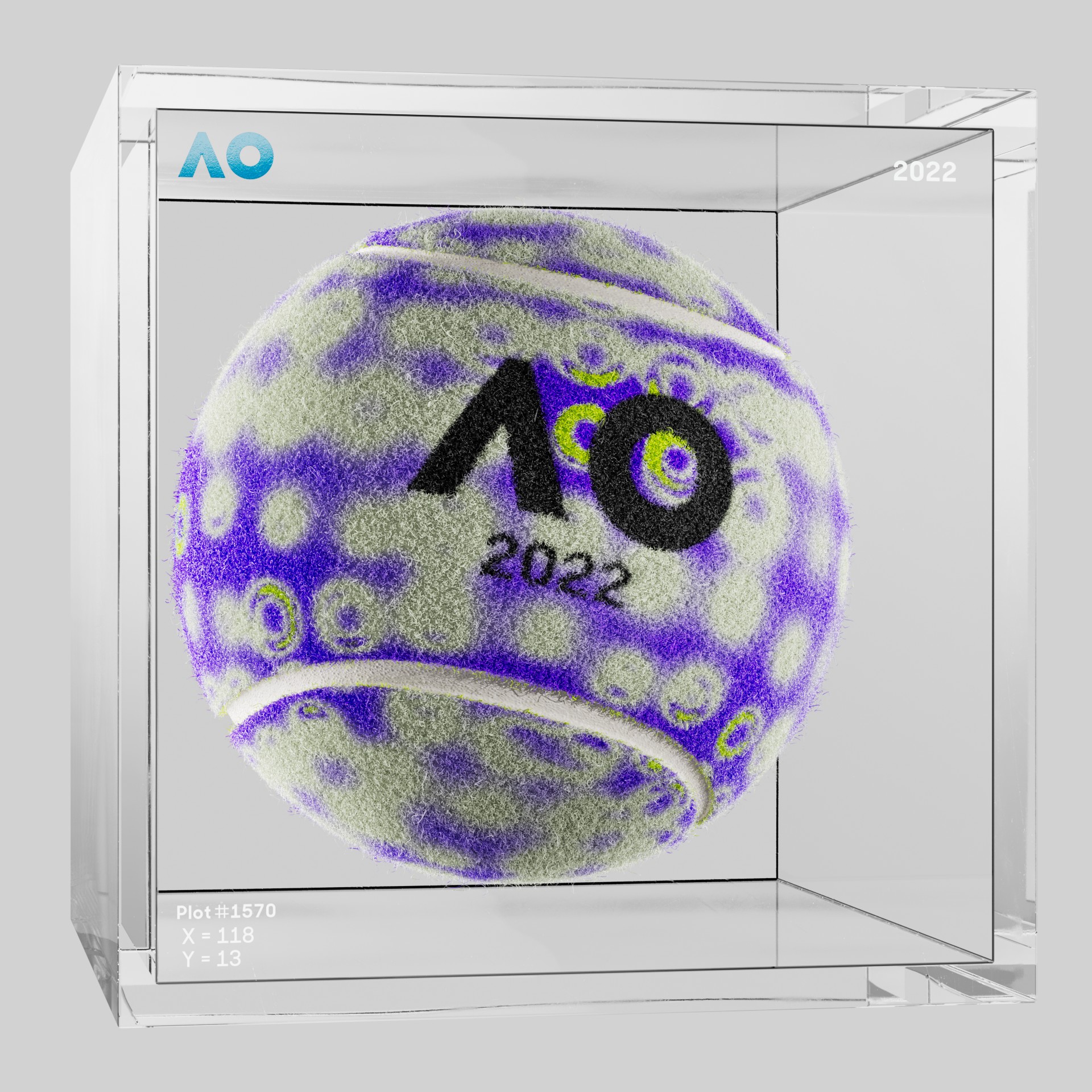 The Australian Open - The Australian Open Art Ball - AO Art Ball #5734 - NFT # 5734