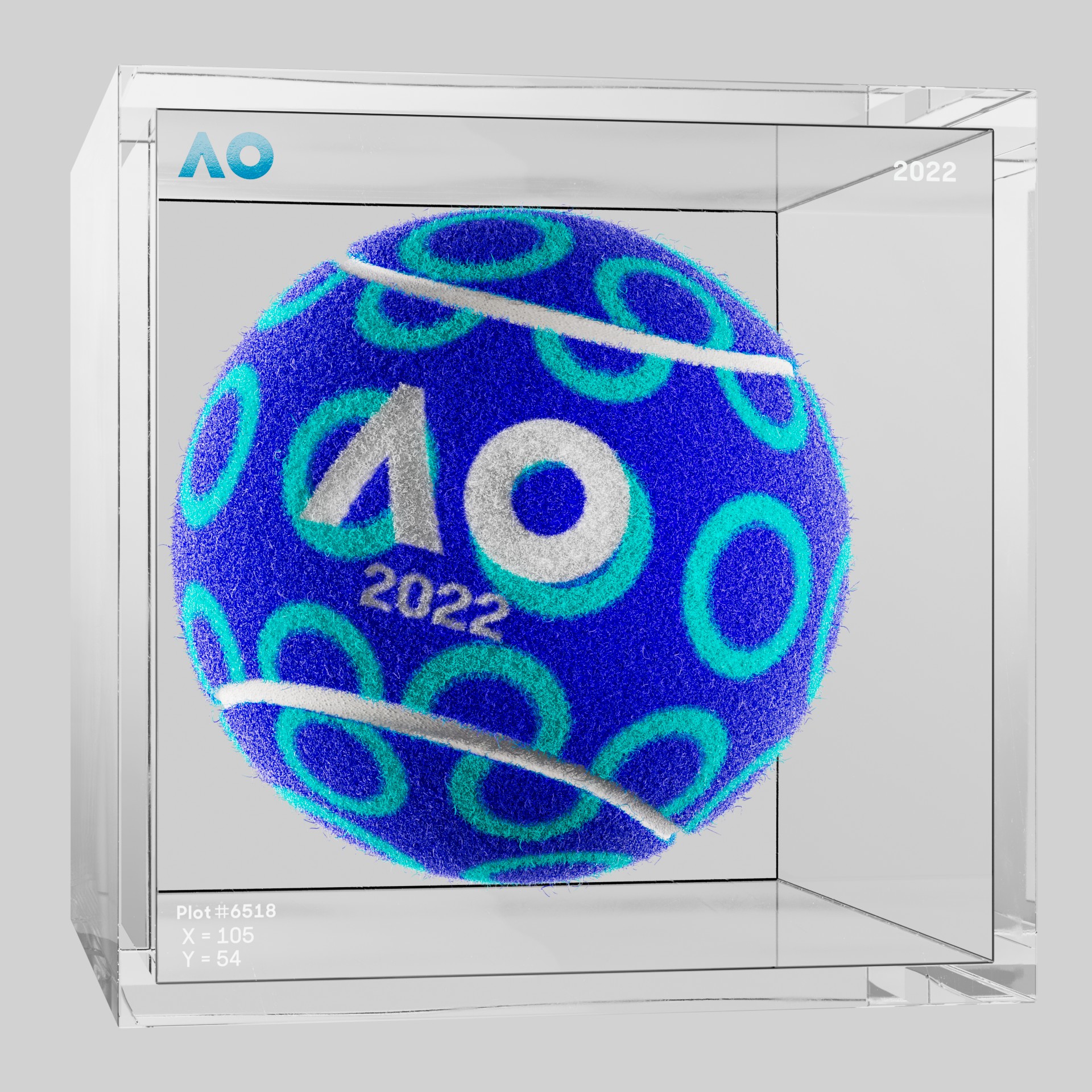 The Australian Open - The Australian Open Art Ball - AO Art Ball #5736 - NFT # 5736