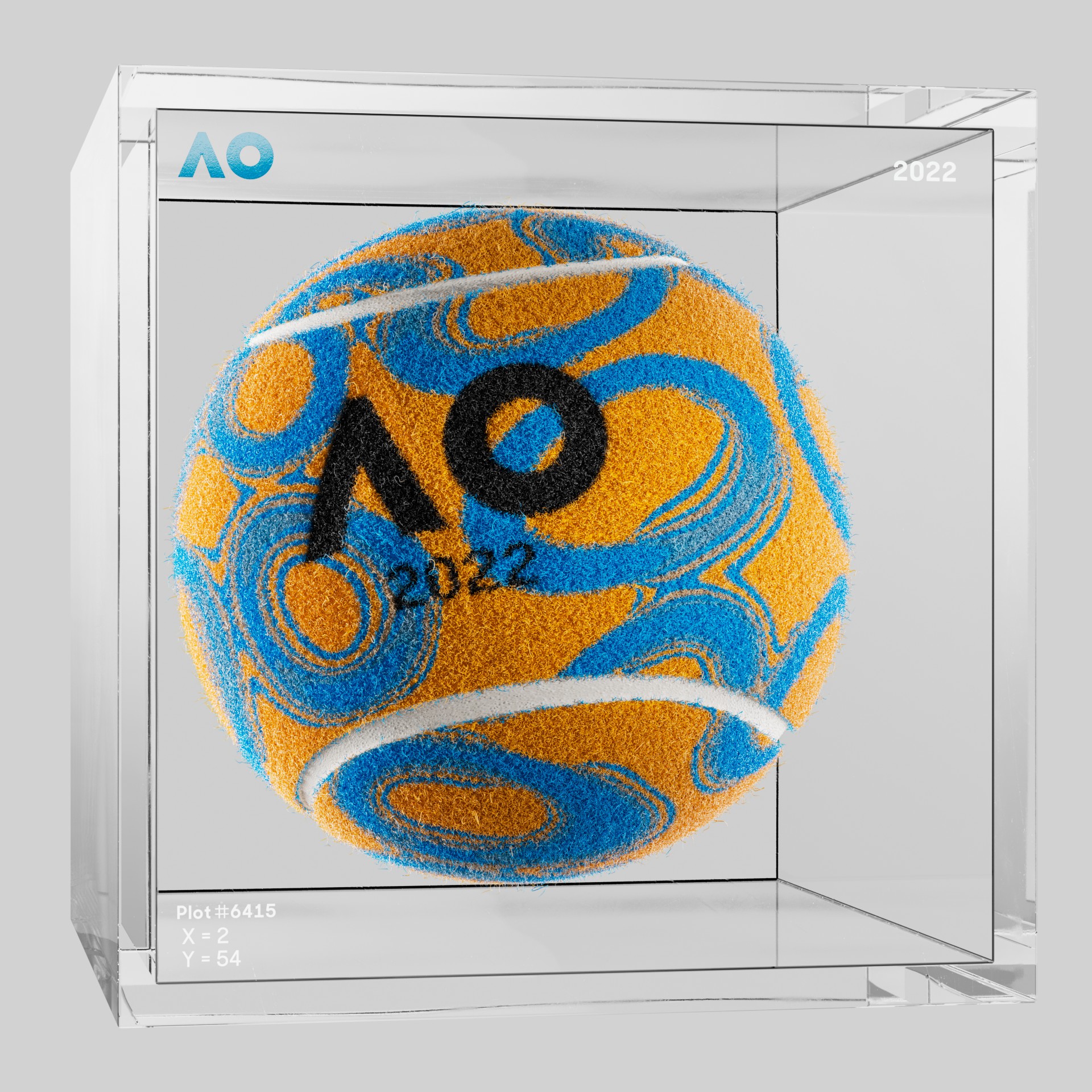 The Australian Open - The Australian Open Art Ball - AO Art Ball #574 - NFT # 574