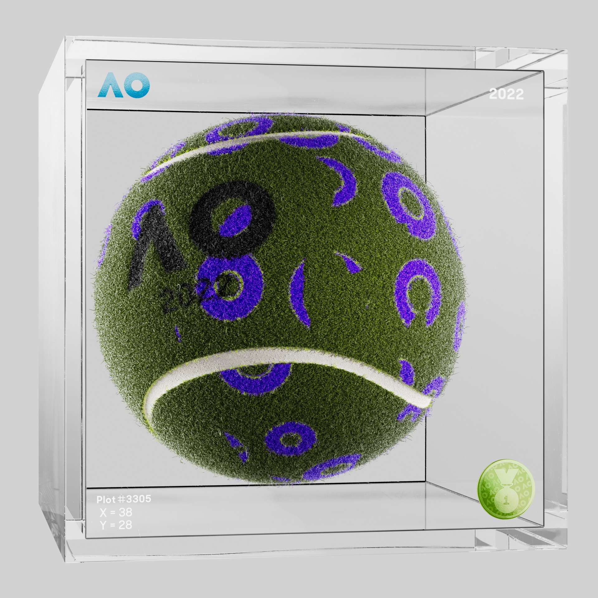 The Australian Open - The Australian Open Art Ball - AO Art Ball #5740 - NFT # 5740