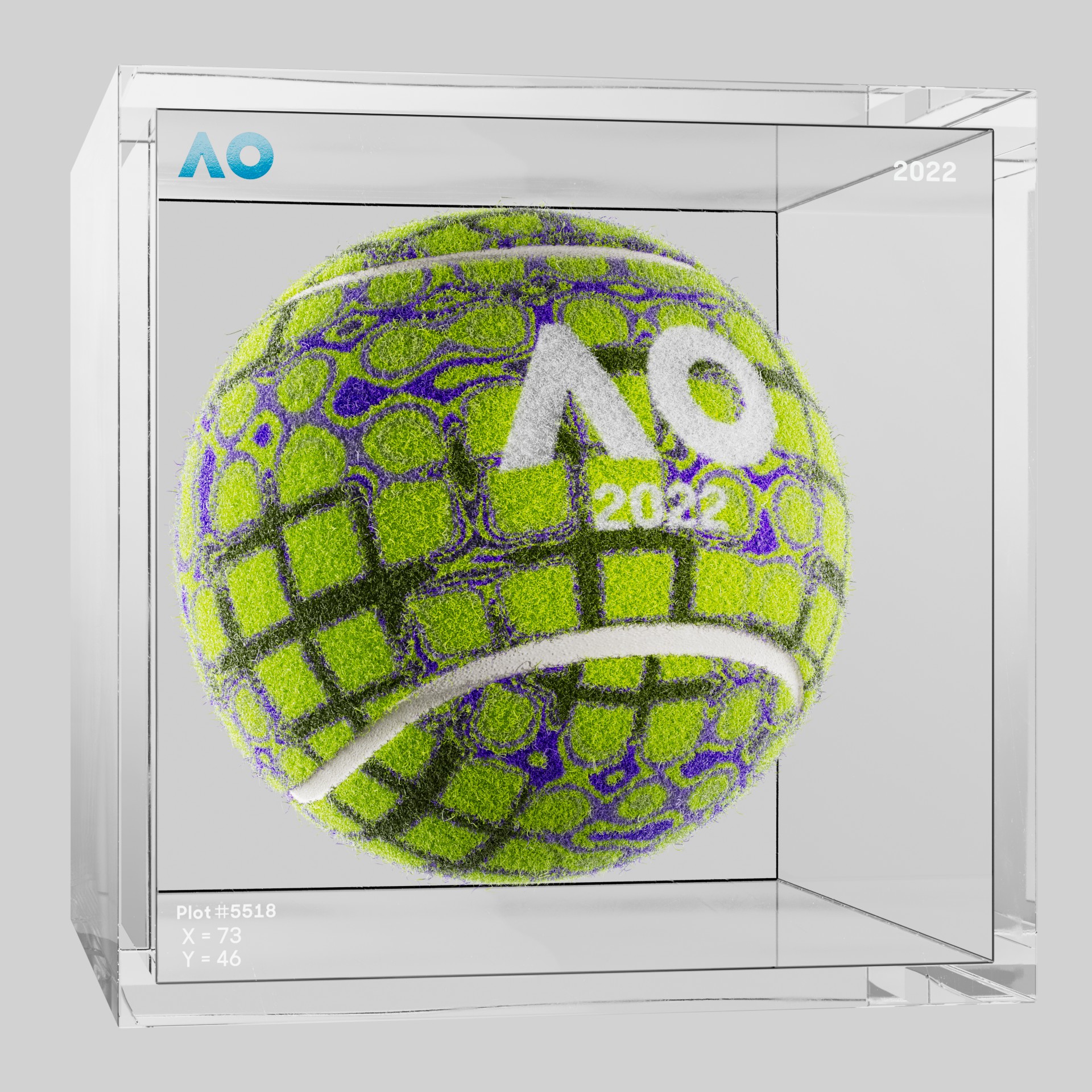 The Australian Open - The Australian Open Art Ball - AO Art Ball #5741 - NFT # 5741