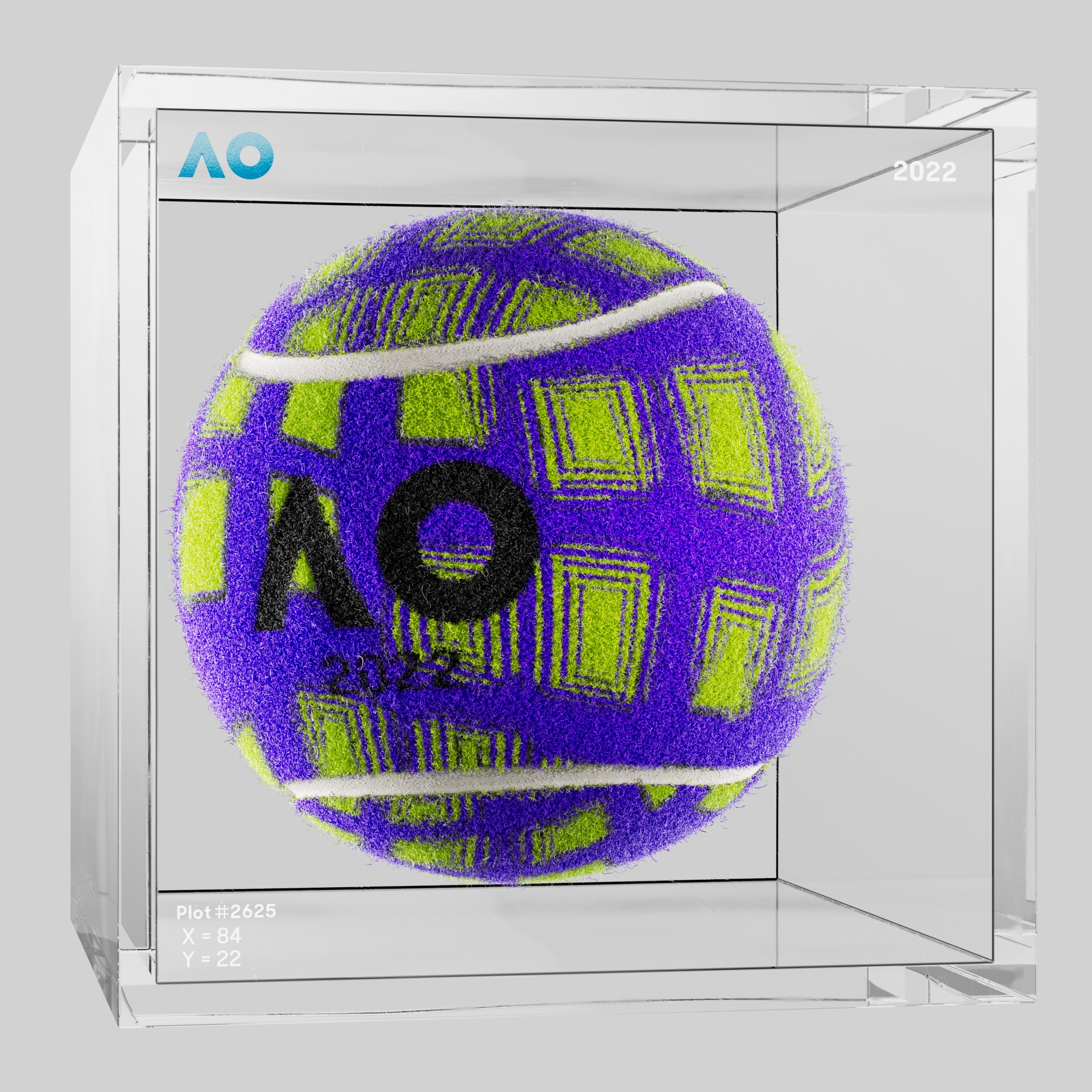 The Australian Open - The Australian Open Art Ball - AO Art Ball #5744 - NFT # 5744