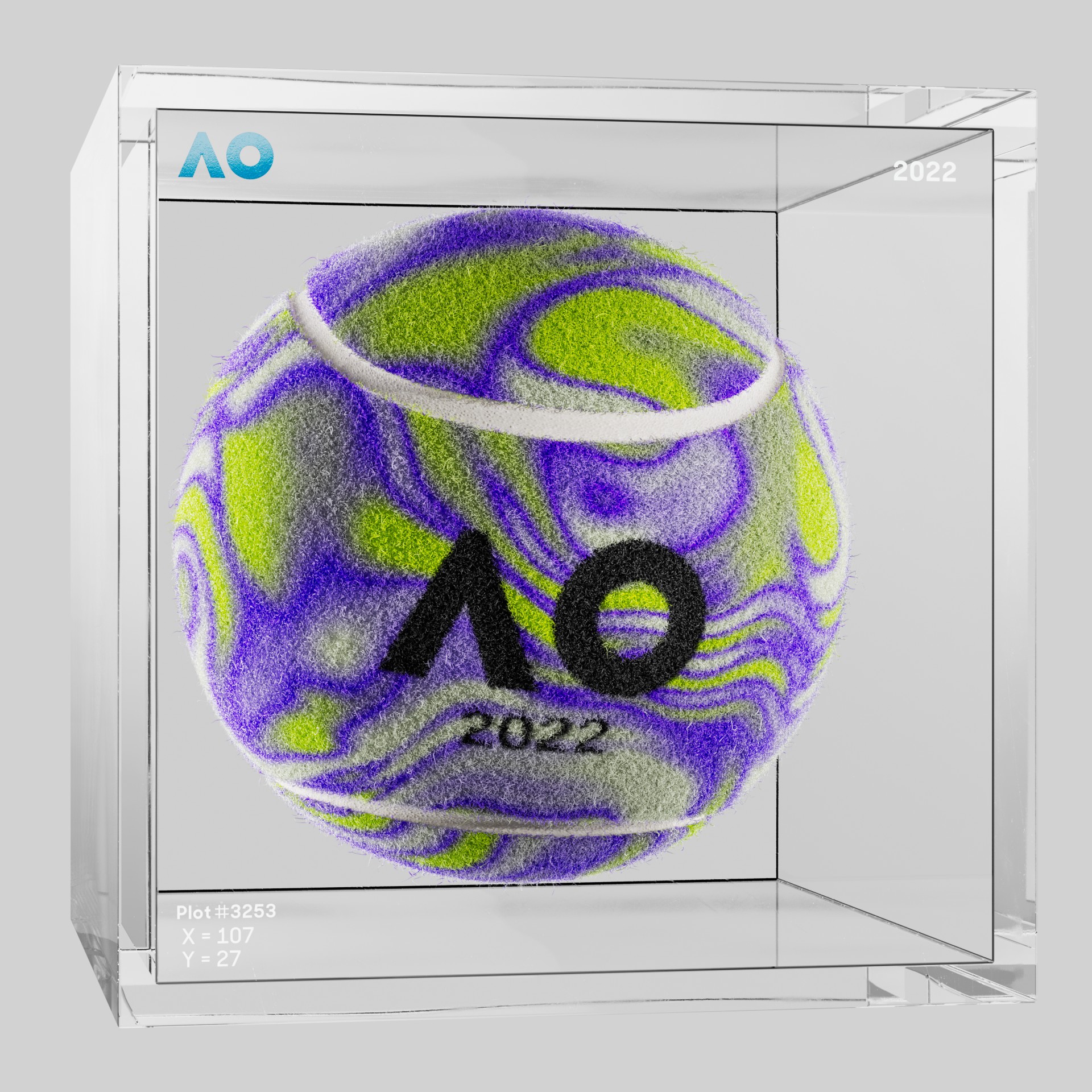 The Australian Open - The Australian Open Art Ball - AO Art Ball #5745 - NFT # 5745