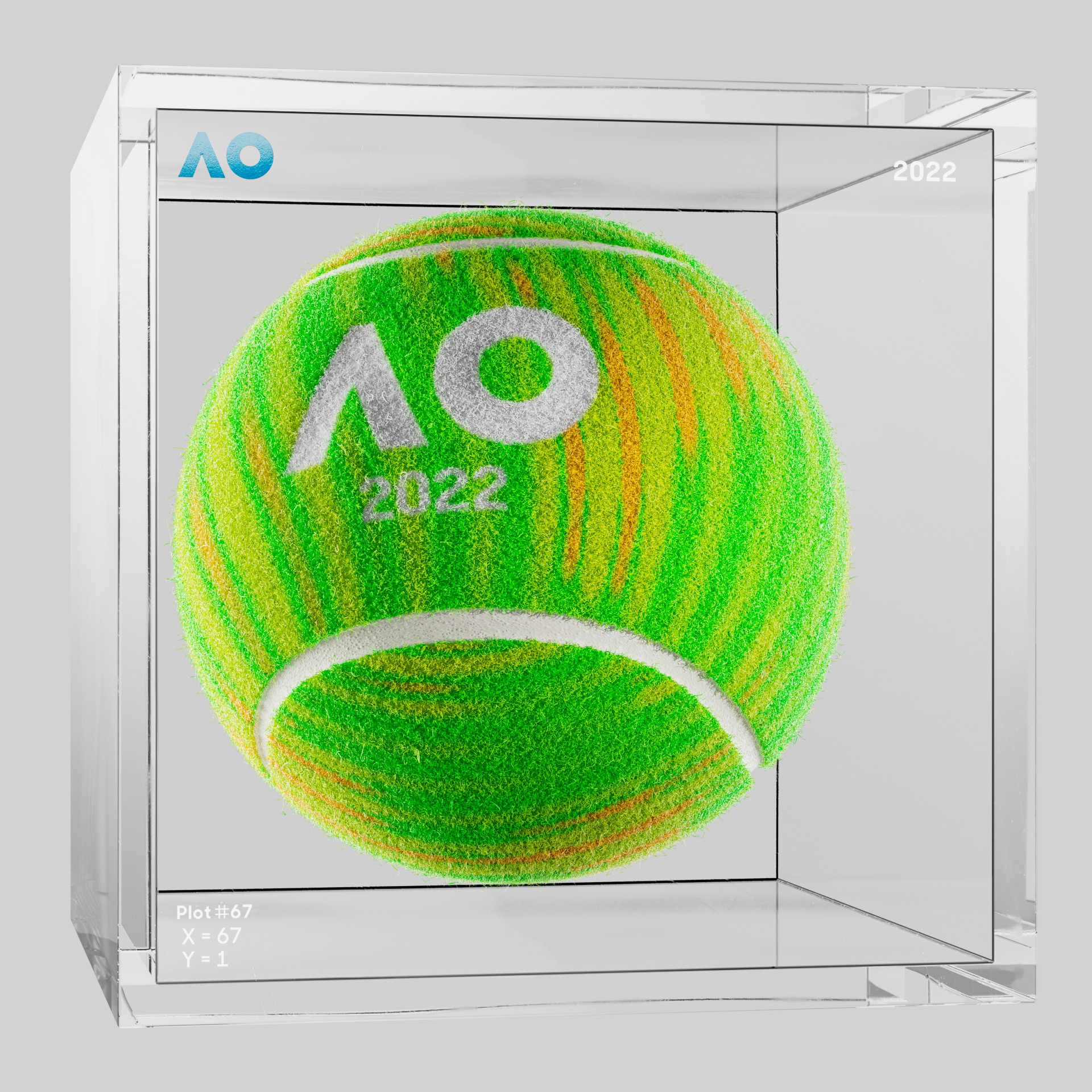 The Australian Open - The Australian Open Art Ball - AO Art Ball #5748 - NFT # 5748