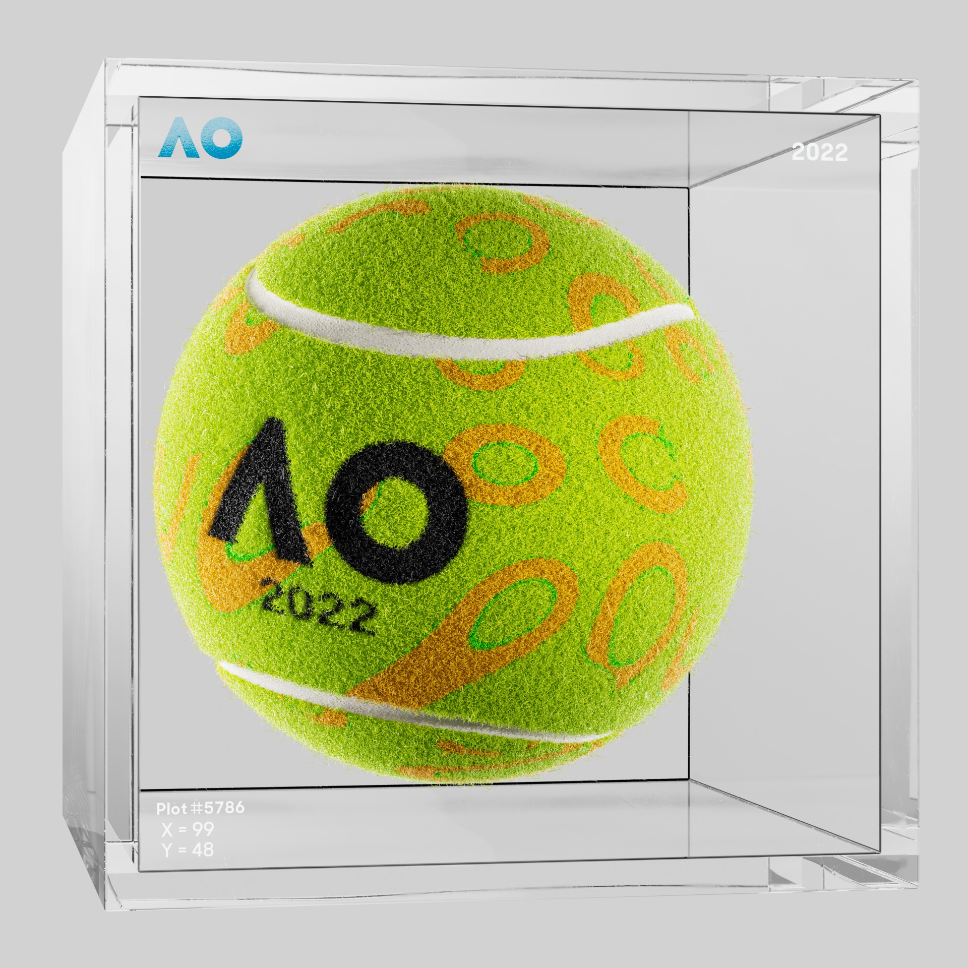 The Australian Open - The Australian Open Art Ball - AO Art Ball #5749 - NFT # 5749