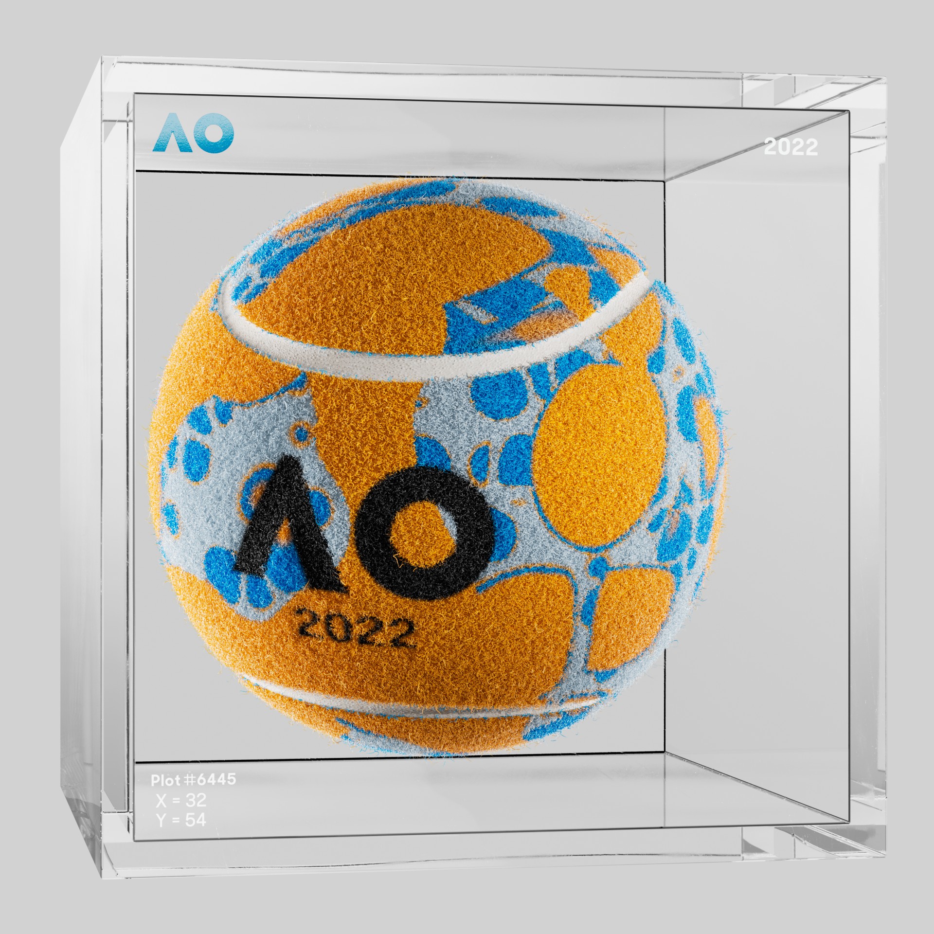 The Australian Open - The Australian Open Art Ball - AO Art Ball #575 - NFT # 575