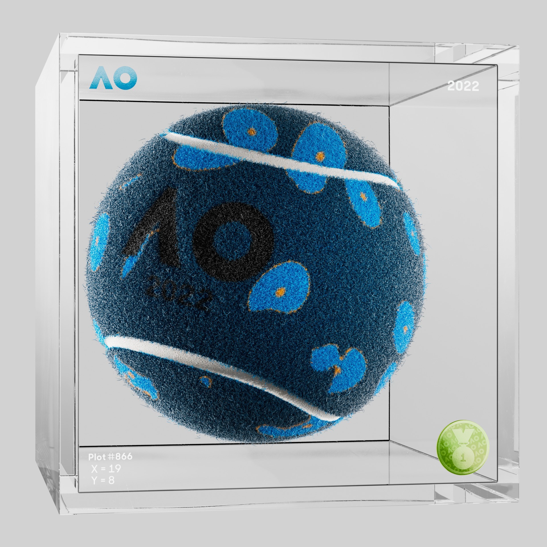 The Australian Open - The Australian Open Art Ball - AO Art Ball #5754 - NFT # 5754