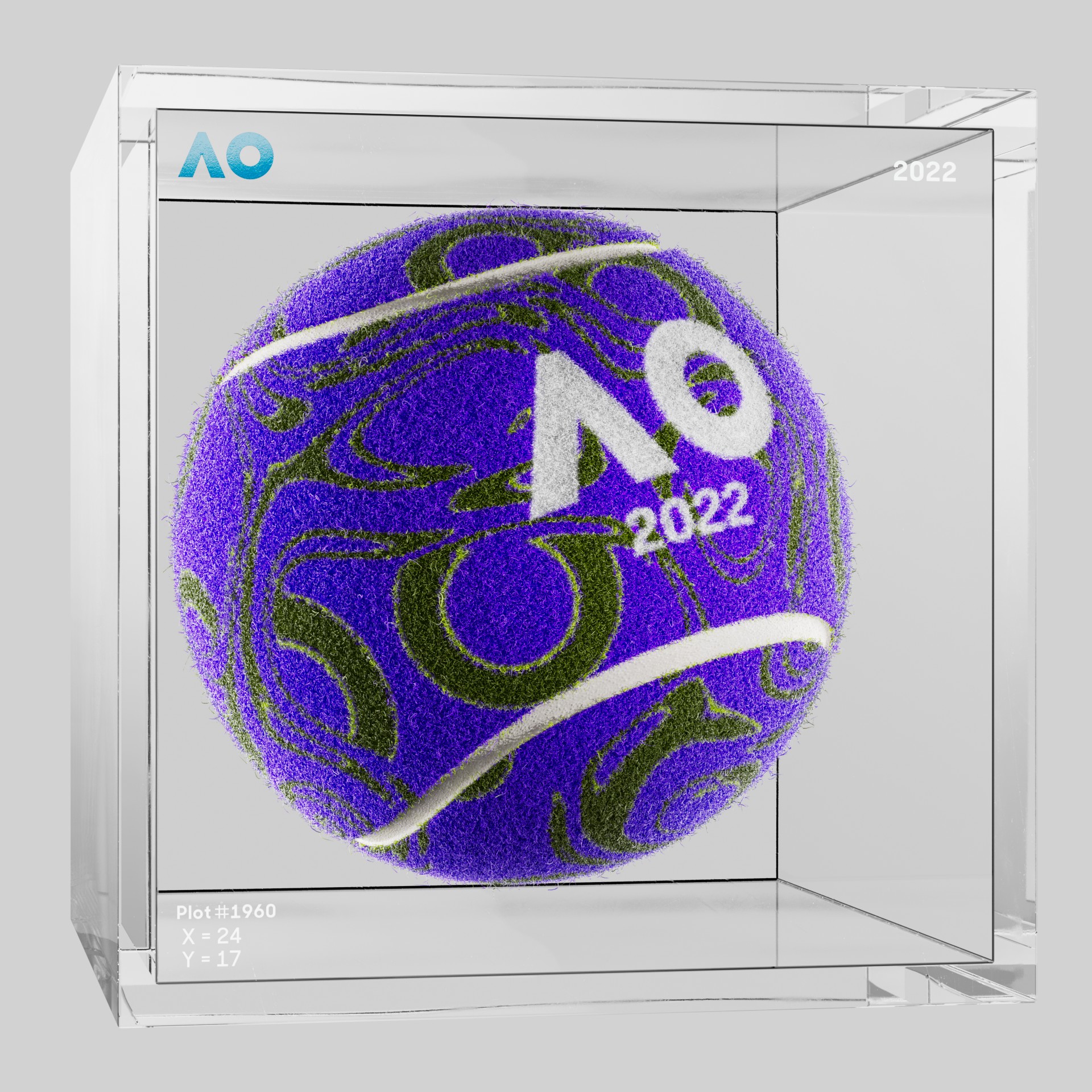 The Australian Open - The Australian Open Art Ball - AO Art Ball #5755 - NFT # 5755