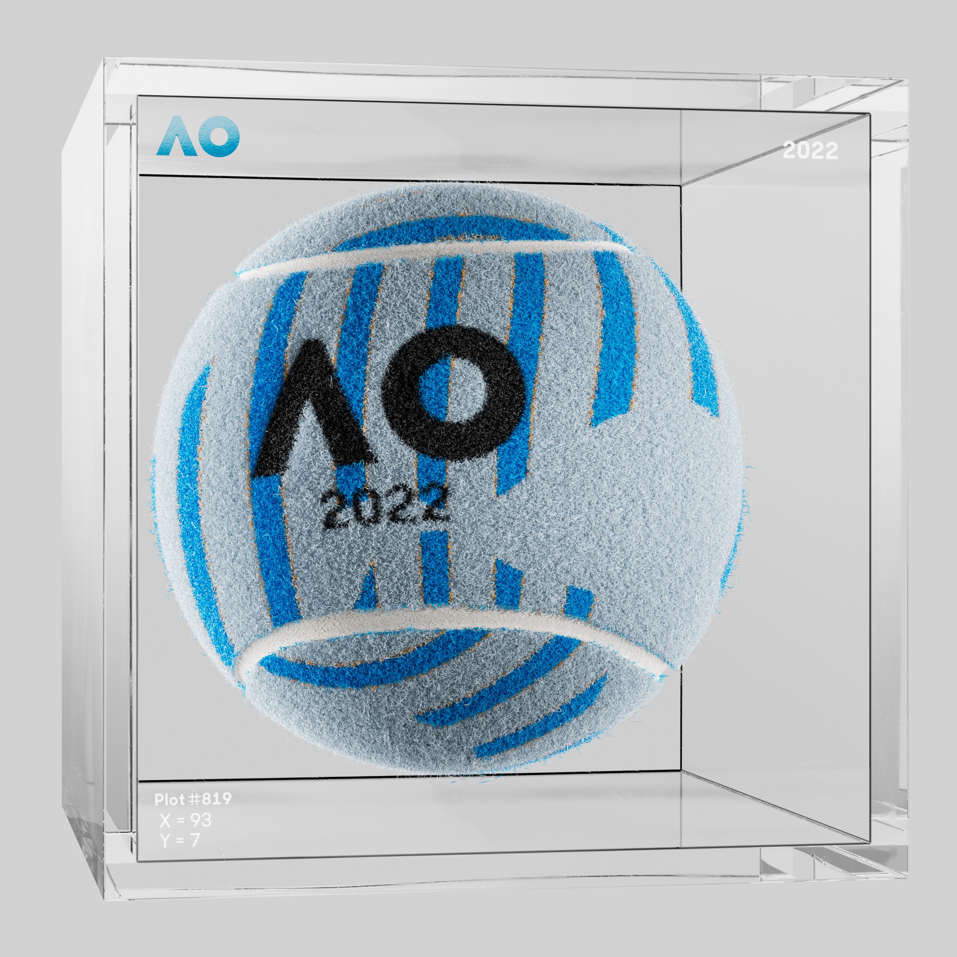 The Australian Open - The Australian Open Art Ball - AO Art Ball #5756 - NFT # 5756