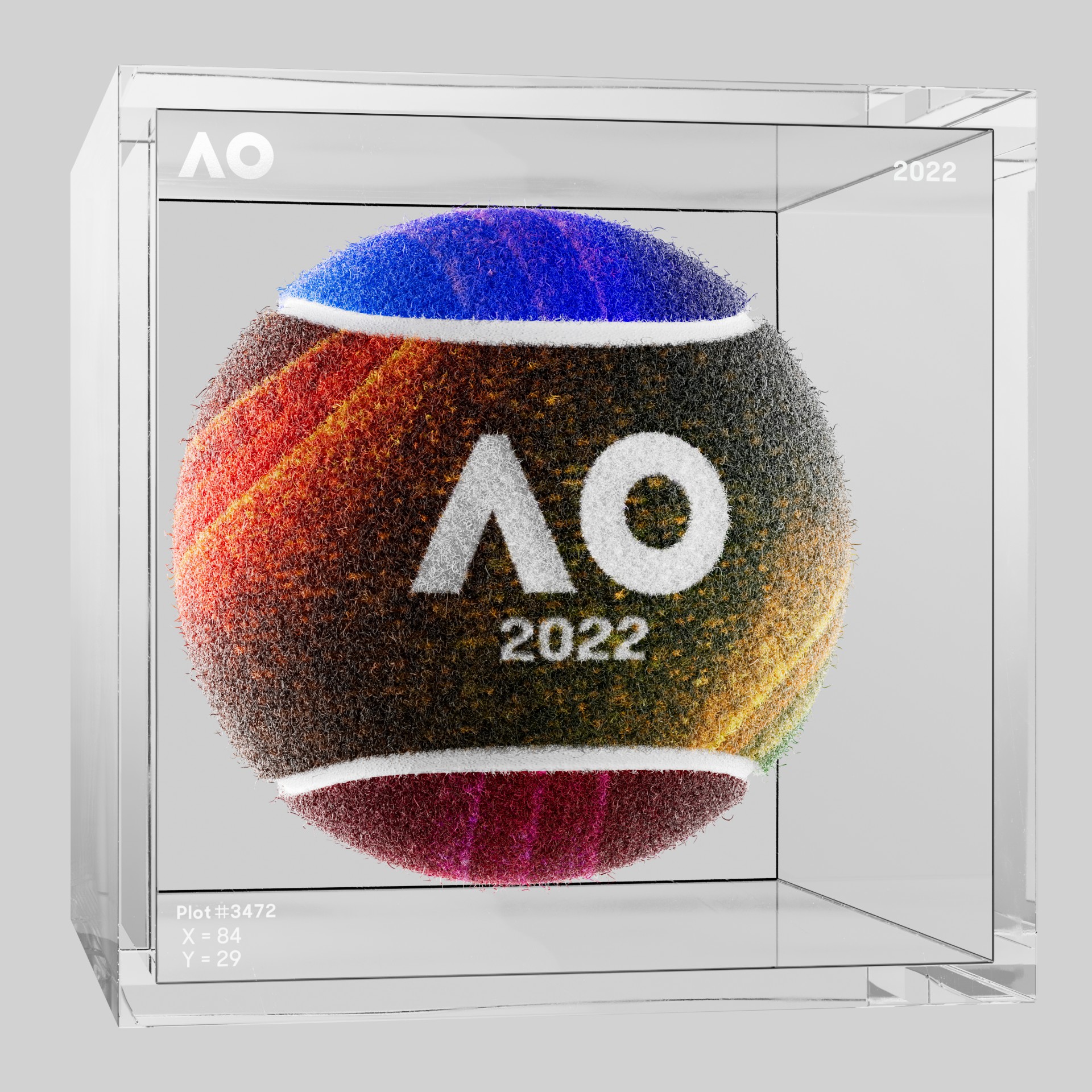 The Australian Open - The Australian Open Art Ball - AO Art Ball #5757 - NFT # 5757