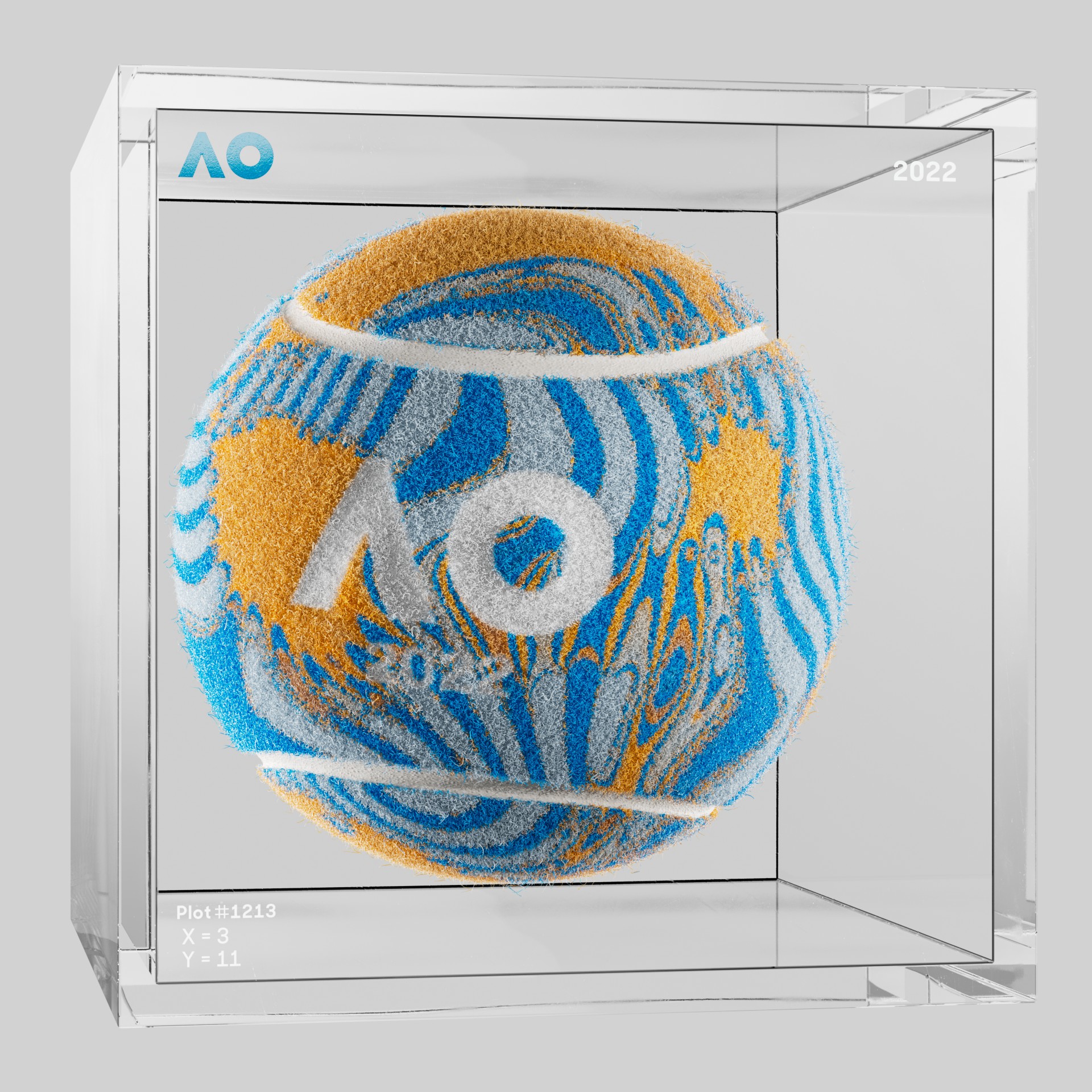 The Australian Open - The Australian Open Art Ball - AO Art Ball #576 - NFT # 576