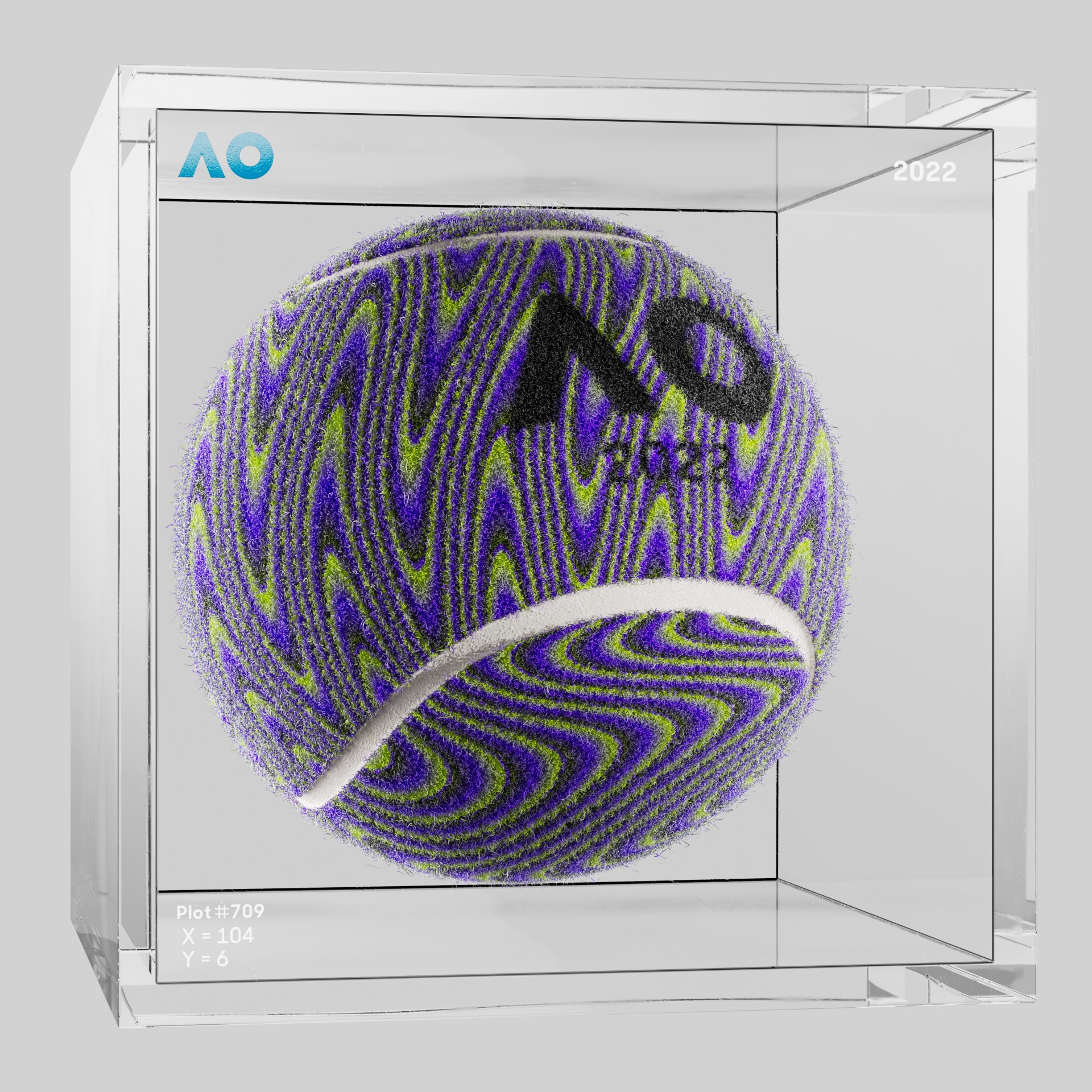 The Australian Open - The Australian Open Art Ball - AO Art Ball #5760 - NFT # 5760