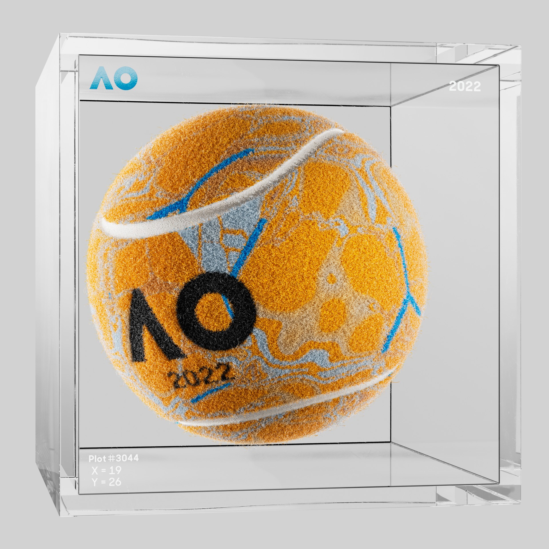The Australian Open - The Australian Open Art Ball - AO Art Ball #5761 - NFT # 5761