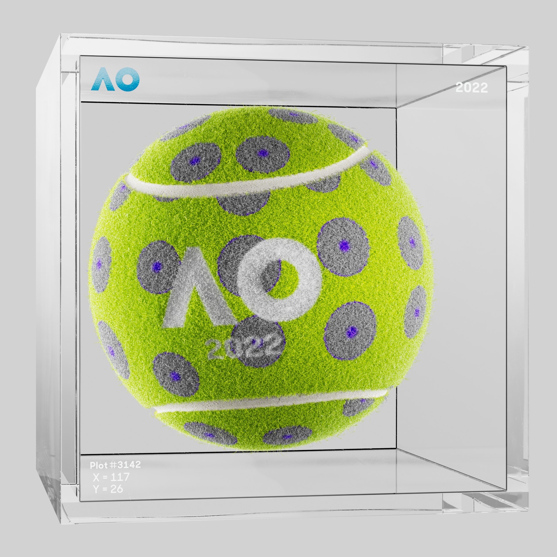 The Australian Open - The Australian Open Art Ball - AO Art Ball #5765 - NFT # 5765