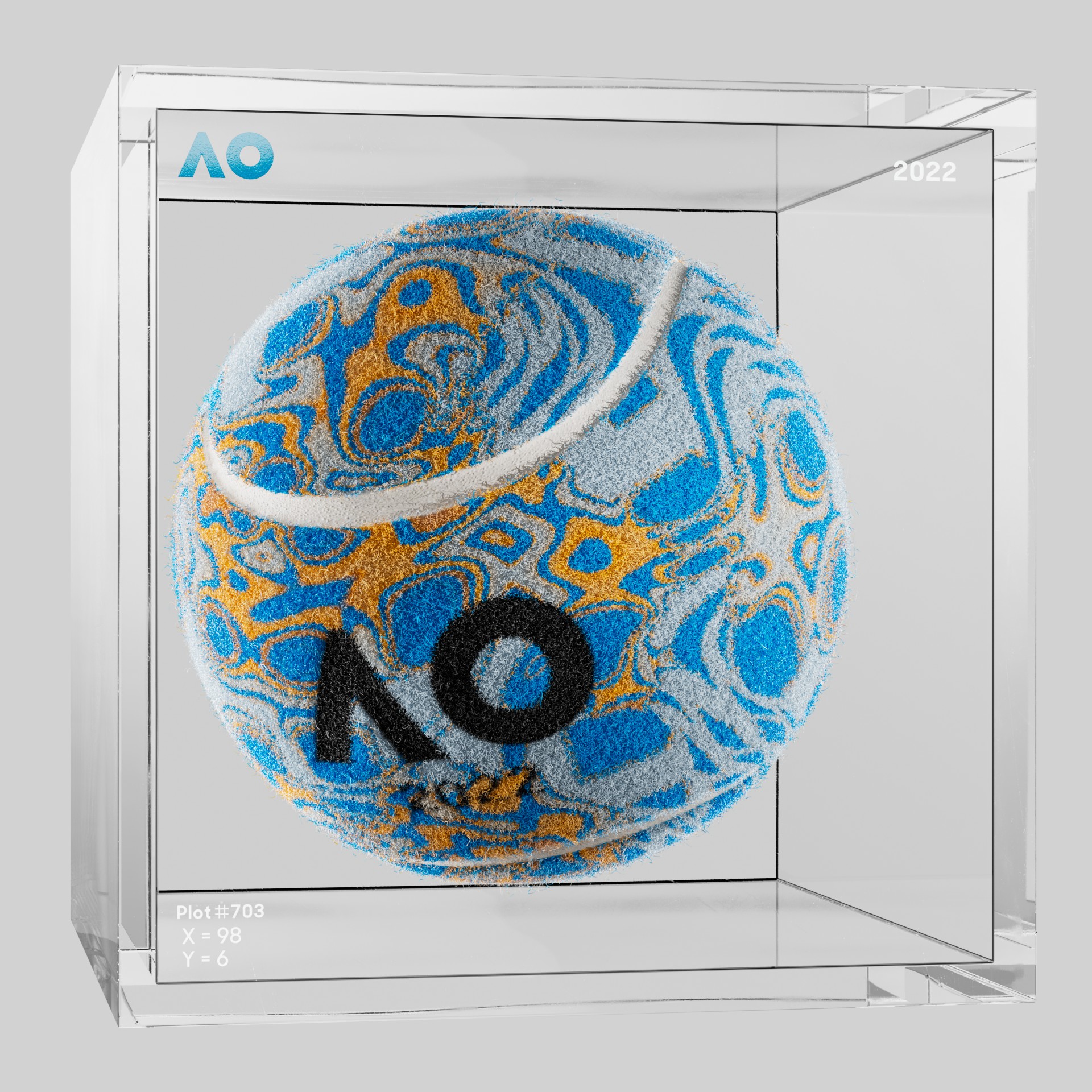 The Australian Open - The Australian Open Art Ball - AO Art Ball #5767 - NFT # 5767