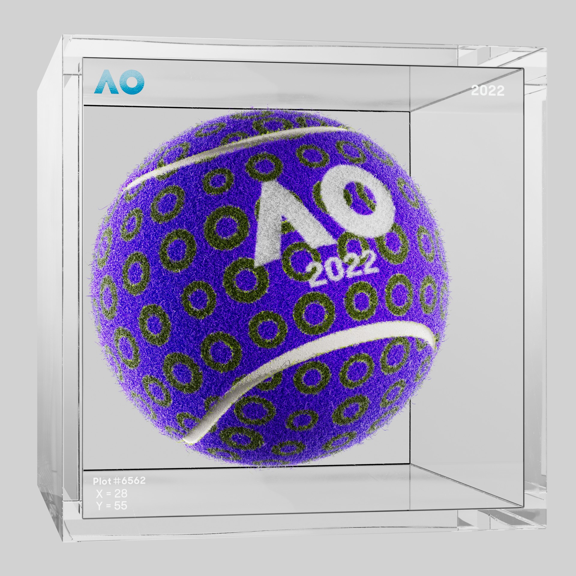 The Australian Open - The Australian Open Art Ball - AO Art Ball #5768 - NFT # 5768