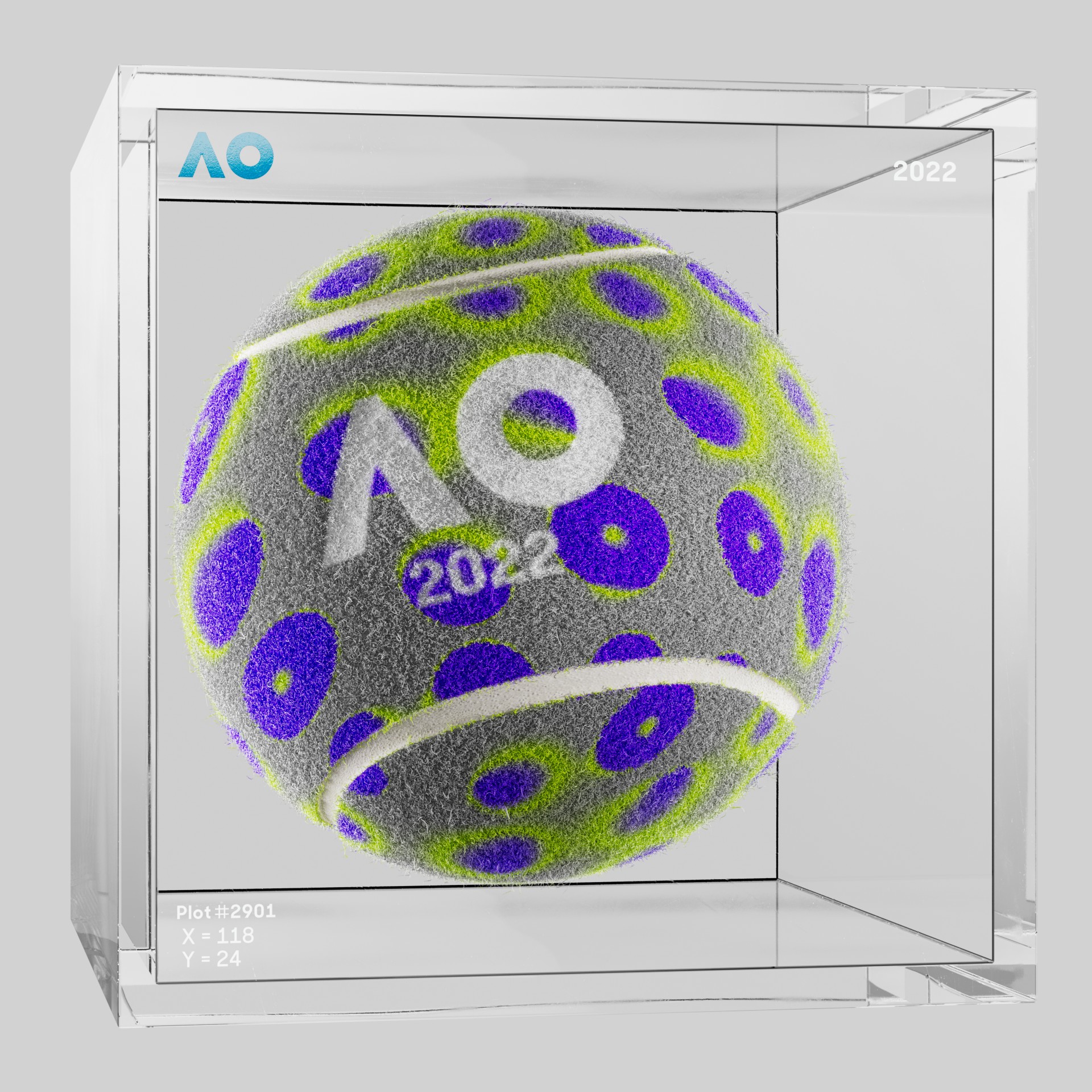 The Australian Open - The Australian Open Art Ball - AO Art Ball #577 - NFT # 577