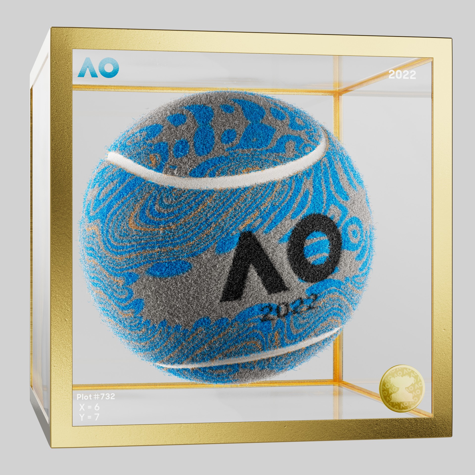 The Australian Open - The Australian Open Art Ball - AO Art Ball #5774 - NFT # 5774