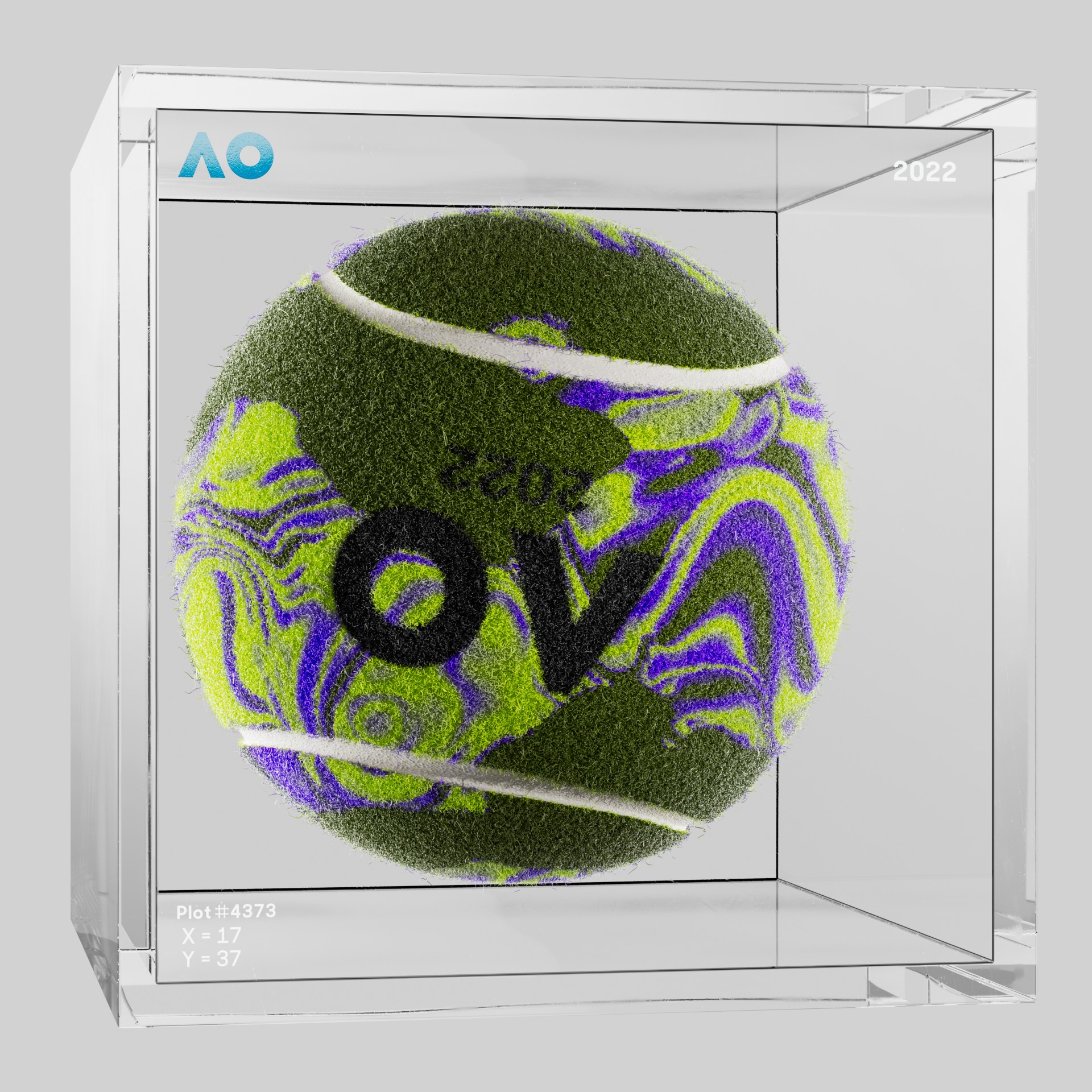 The Australian Open - The Australian Open Art Ball - AO Art Ball #5777 - NFT # 5777