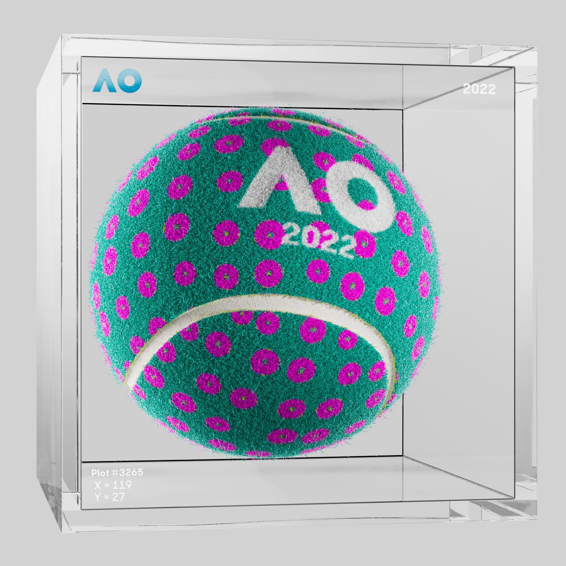 The Australian Open - The Australian Open Art Ball - AO Art Ball #5779 - NFT # 5779