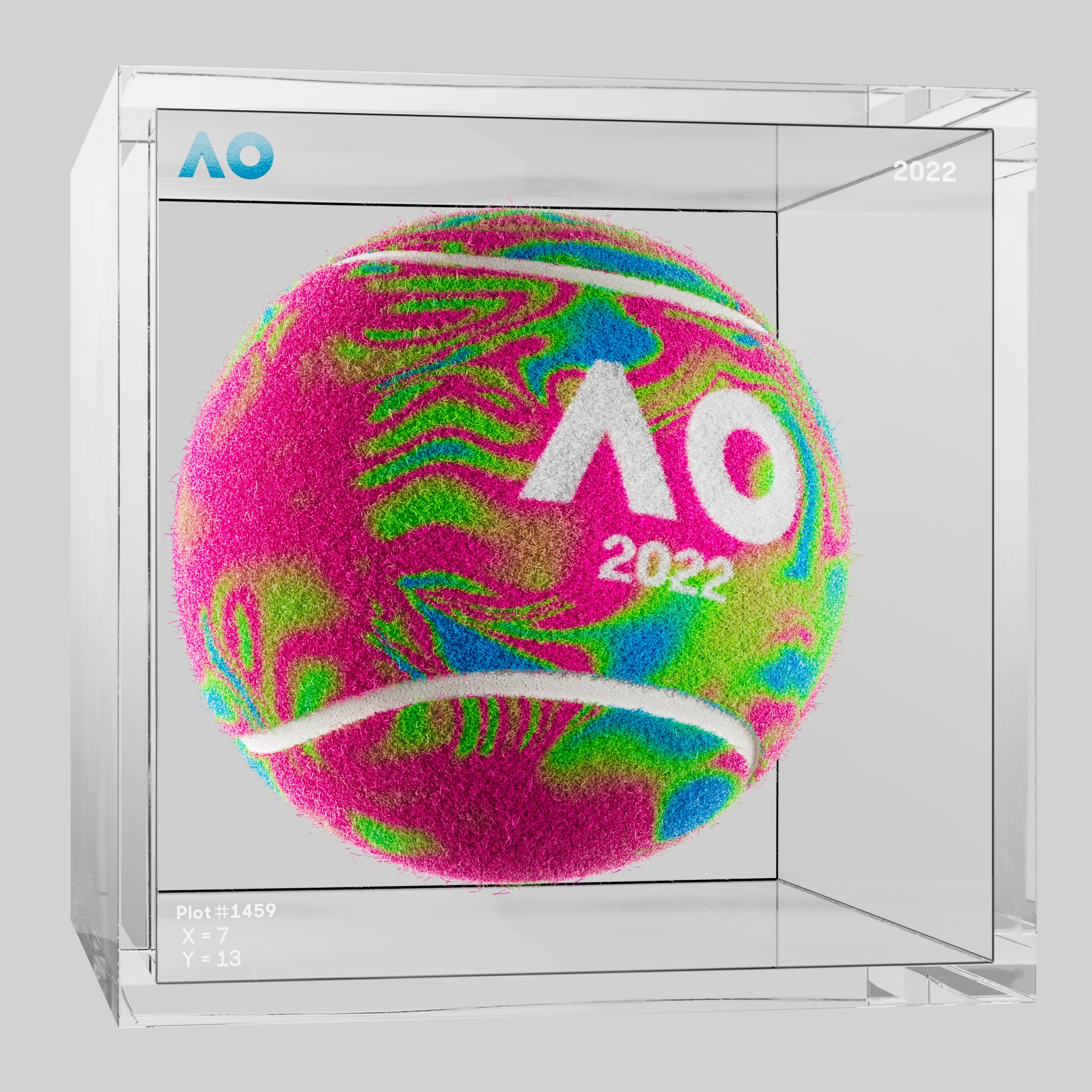 The Australian Open - The Australian Open Art Ball - AO Art Ball #578 - NFT # 578