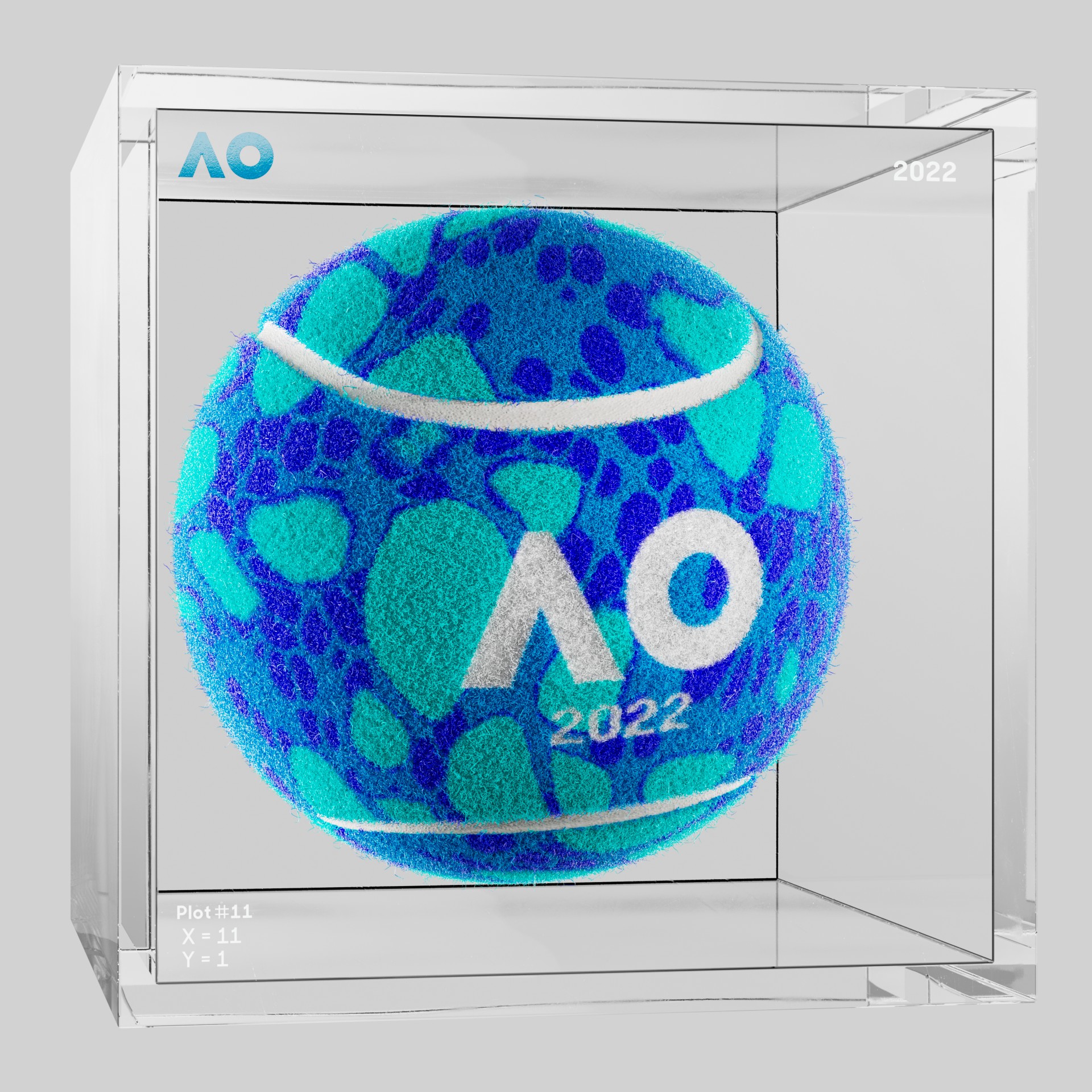 The Australian Open - The Australian Open Art Ball - AO Art Ball #5781 - NFT # 5781