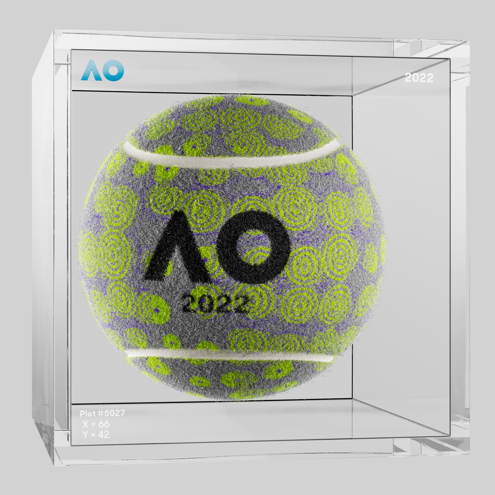 The Australian Open - The Australian Open Art Ball - AO Art Ball #5785 - NFT # 5785