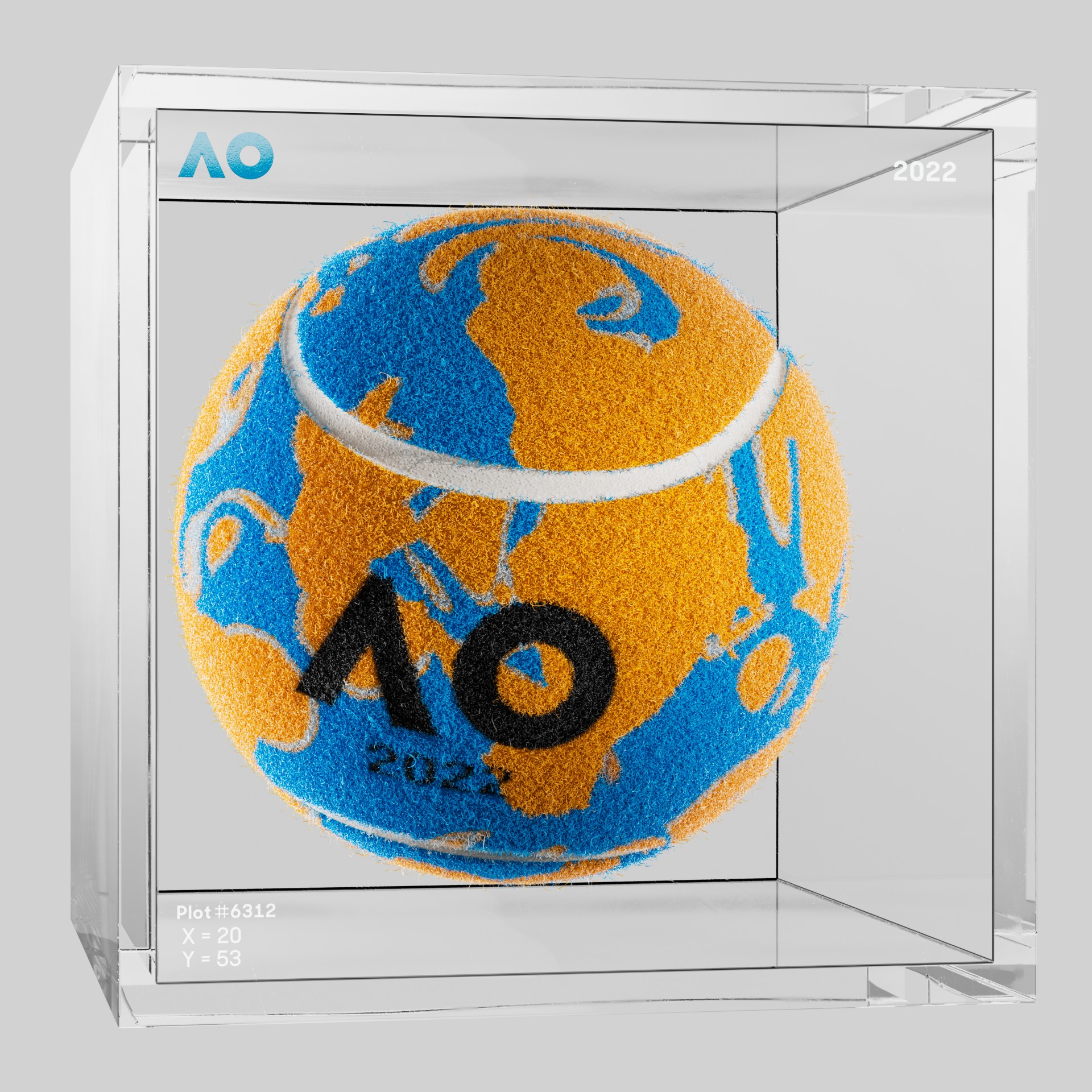 The Australian Open - The Australian Open Art Ball - AO Art Ball #5789 - NFT # 5789