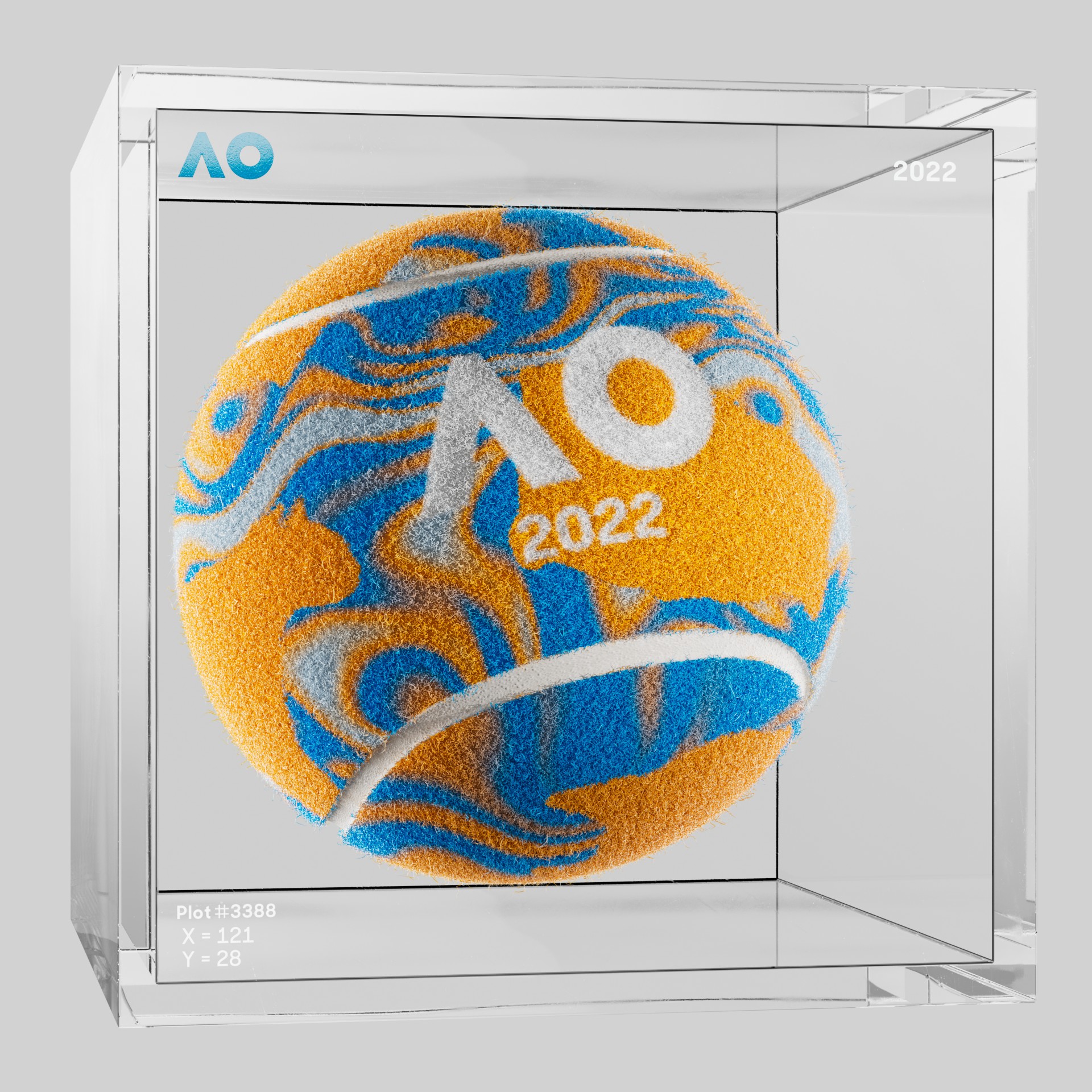 The Australian Open - The Australian Open Art Ball - AO Art Ball #579 - NFT # 579