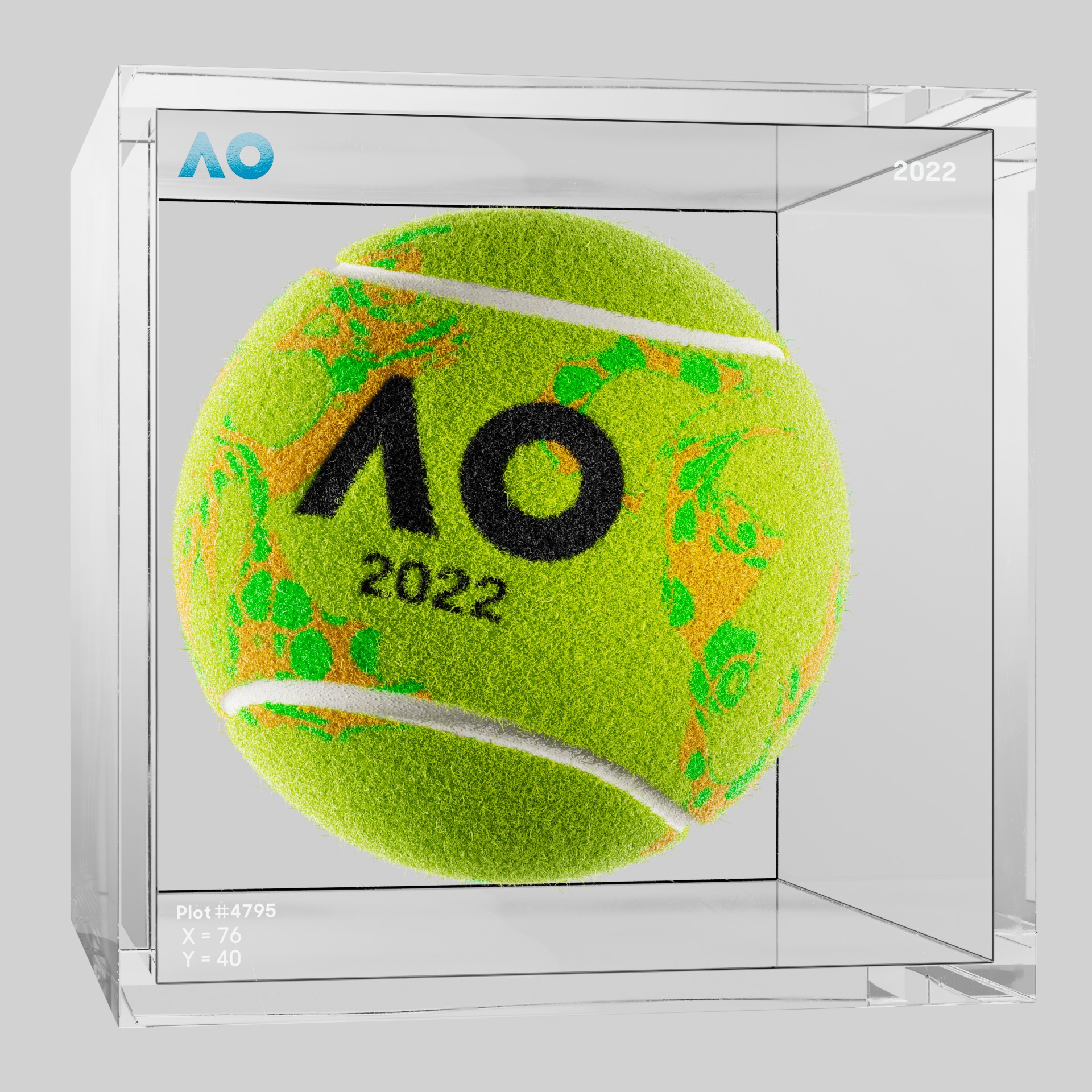 The Australian Open - The Australian Open Art Ball - AO Art Ball #5790 - NFT # 5790