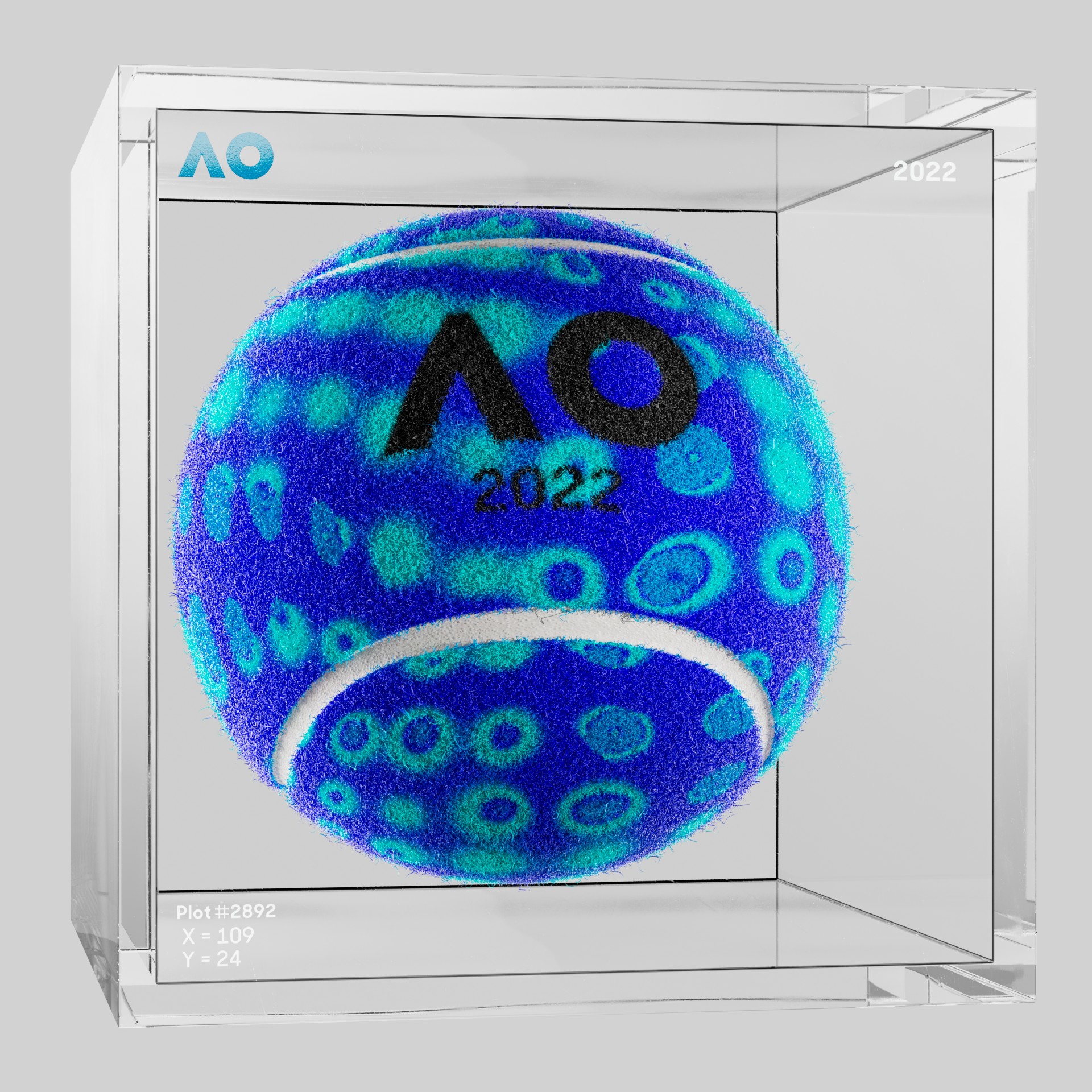 The Australian Open - The Australian Open Art Ball - AO Art Ball #5791 - NFT # 5791