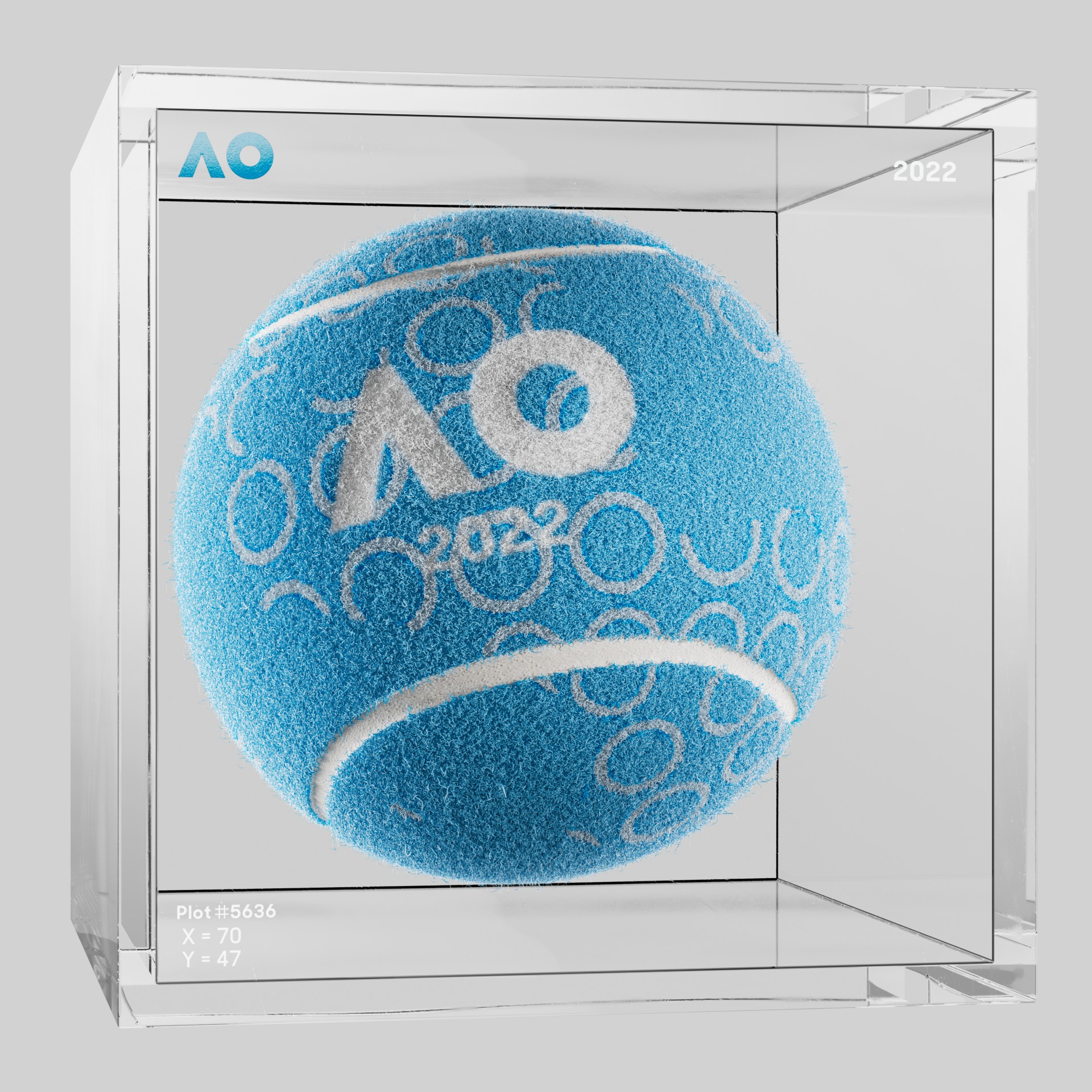The Australian Open - The Australian Open Art Ball - AO Art Ball #5792 - NFT # 5792
