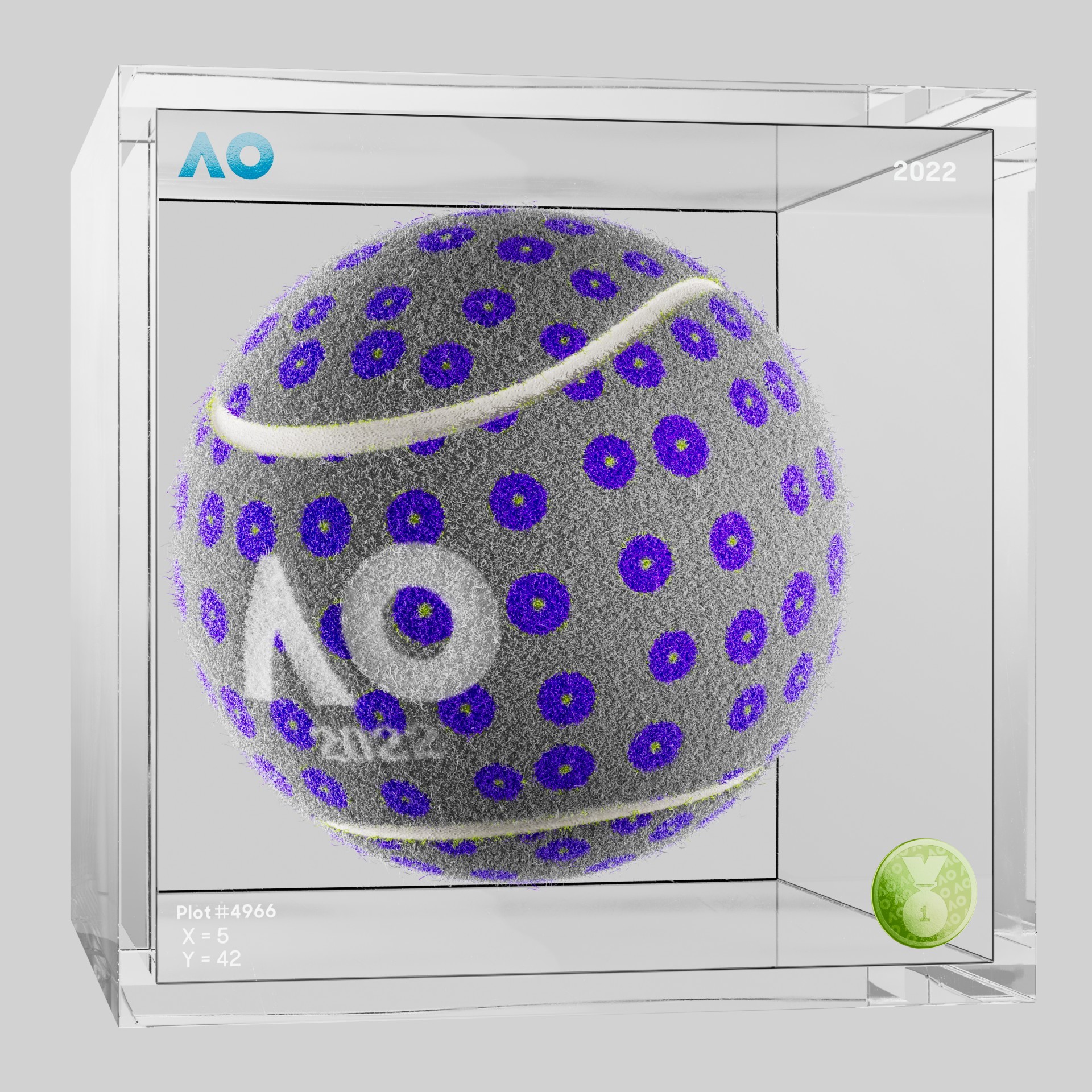 The Australian Open - The Australian Open Art Ball - AO Art Ball #5795 - NFT # 5795