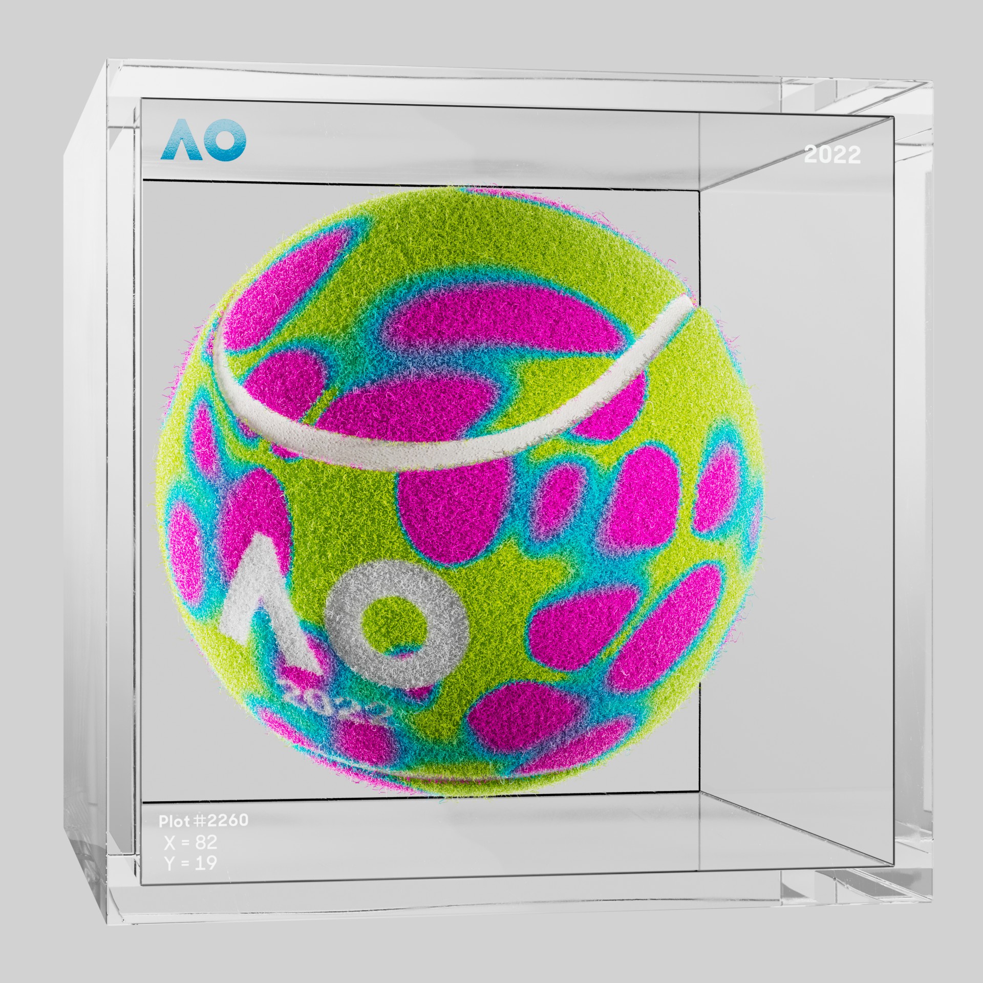 The Australian Open - The Australian Open Art Ball - AO Art Ball #5796 - NFT # 5796