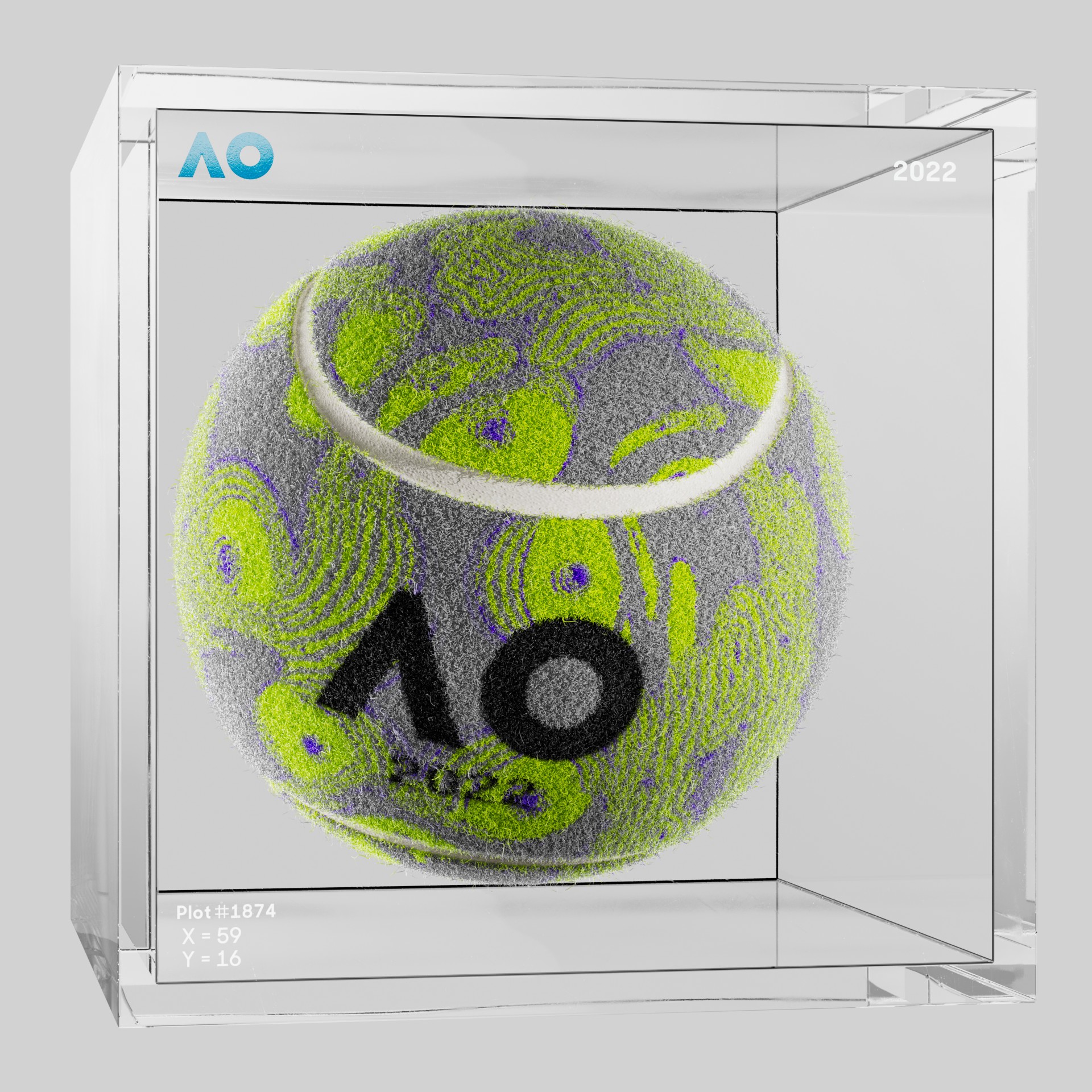 The Australian Open - The Australian Open Art Ball - AO Art Ball #5797 - NFT # 5797