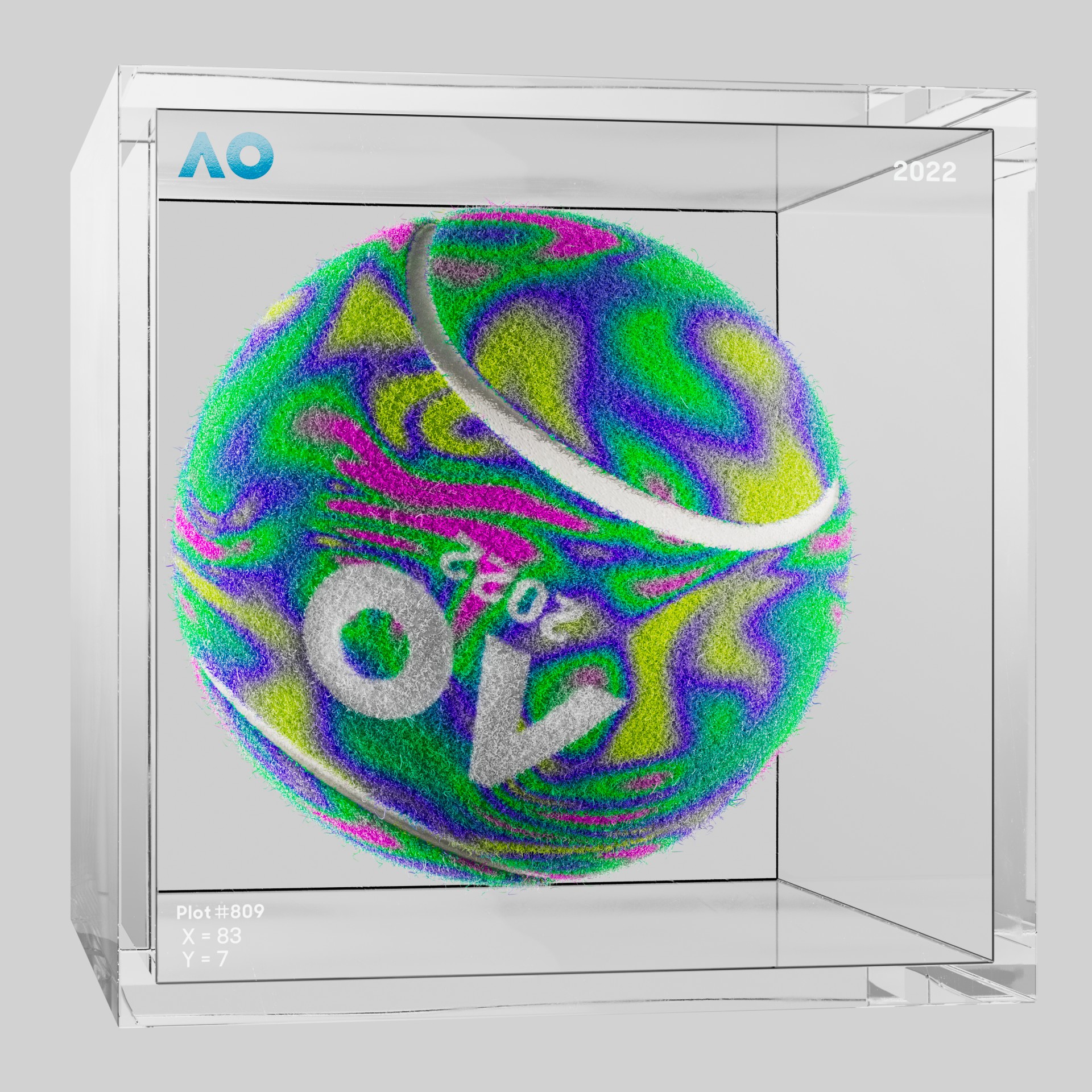 The Australian Open - The Australian Open Art Ball - AO Art Ball #5798 - NFT # 5798