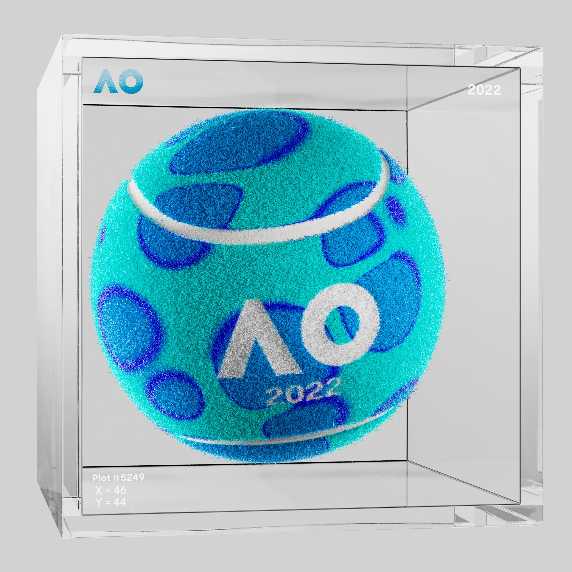 The Australian Open - The Australian Open Art Ball - AO Art Ball #58 - NFT # 58