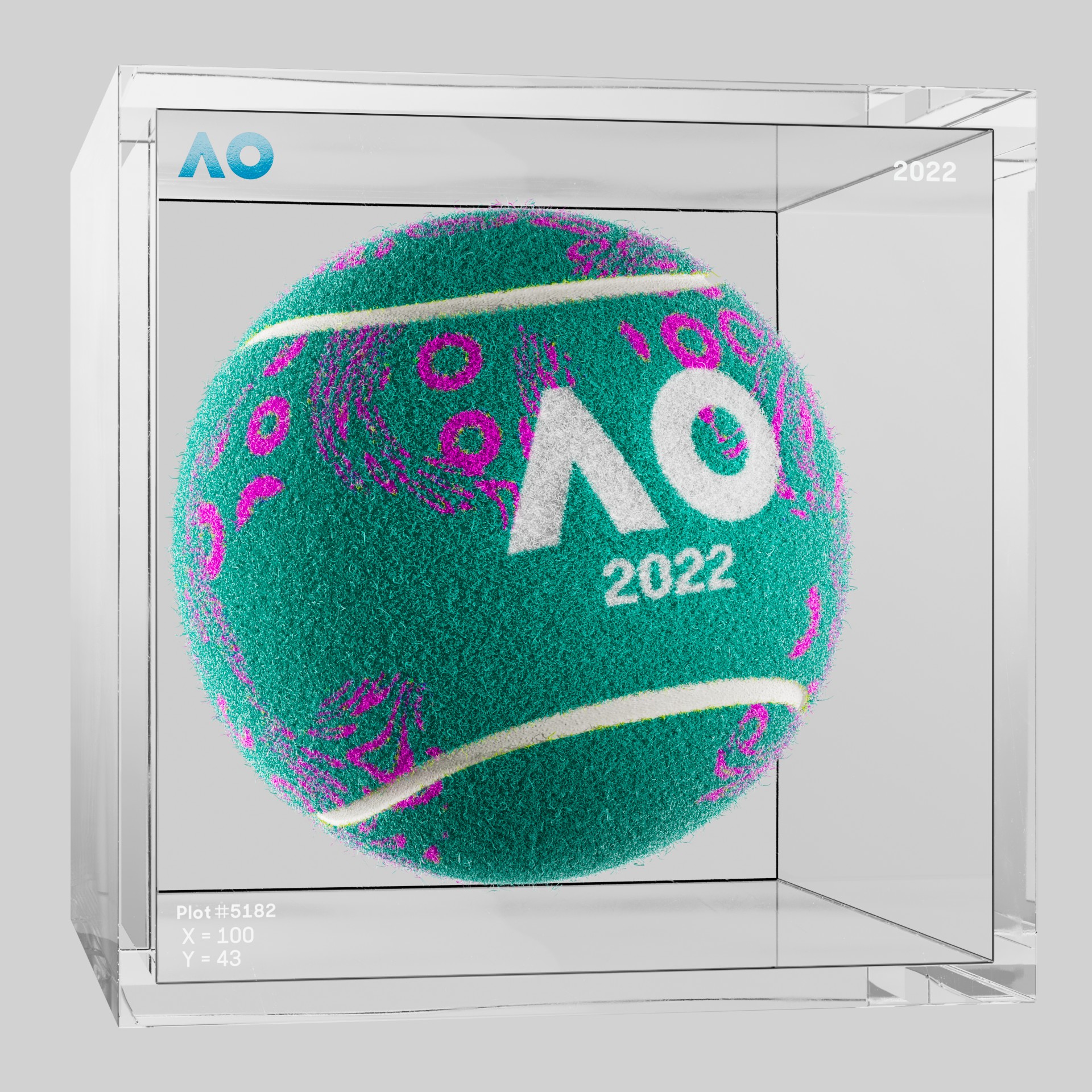 The Australian Open - The Australian Open Art Ball - AO Art Ball #5800 - NFT # 5800