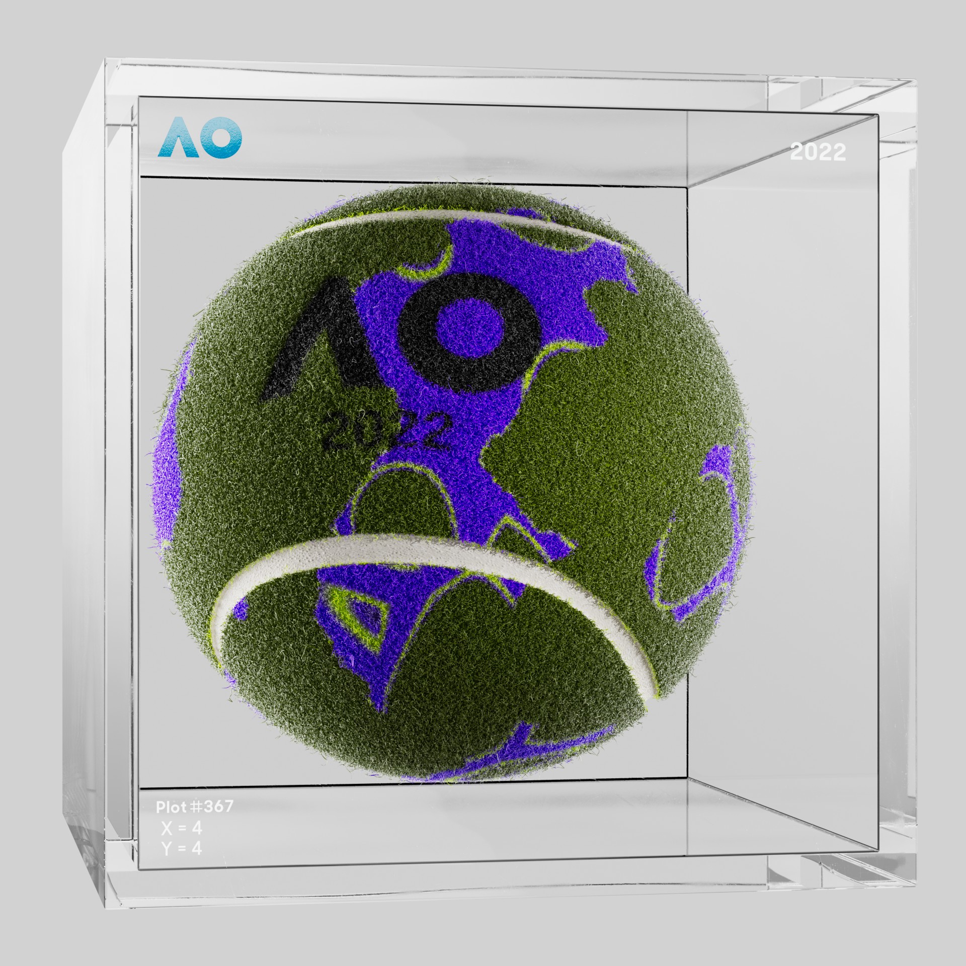 The Australian Open - The Australian Open Art Ball - AO Art Ball #5802 - NFT # 5802