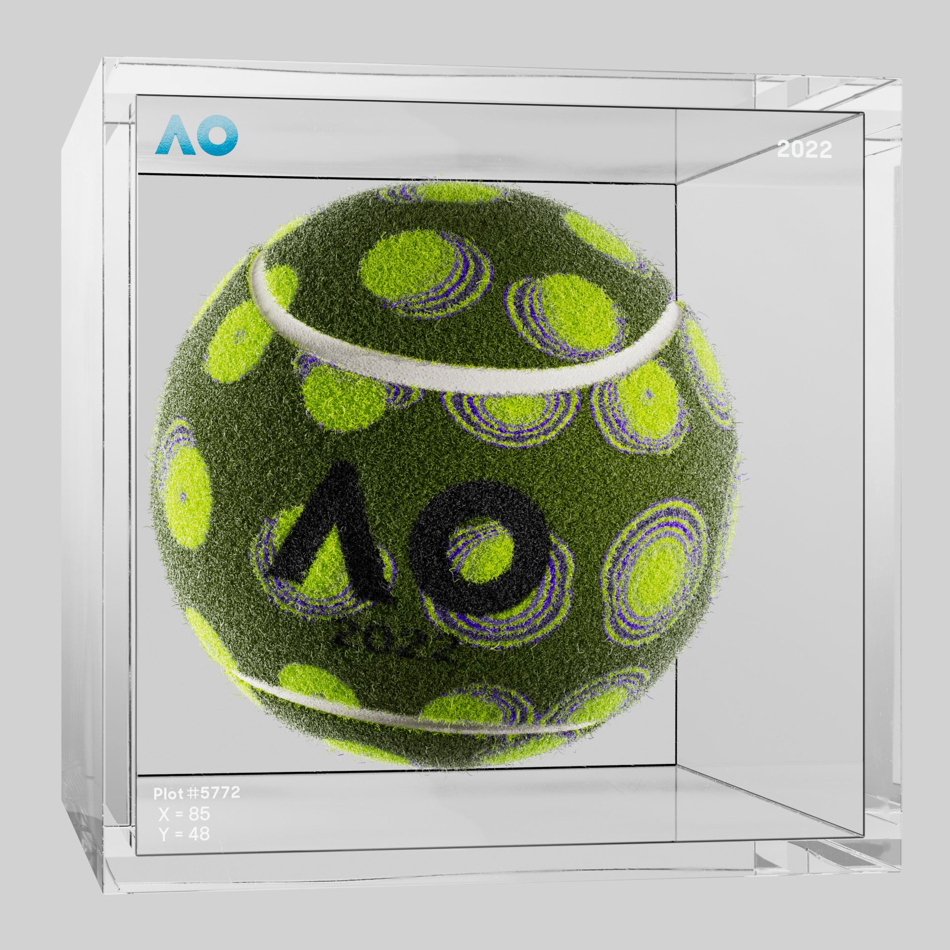 The Australian Open - The Australian Open Art Ball - AO Art Ball #5803 - NFT # 5803