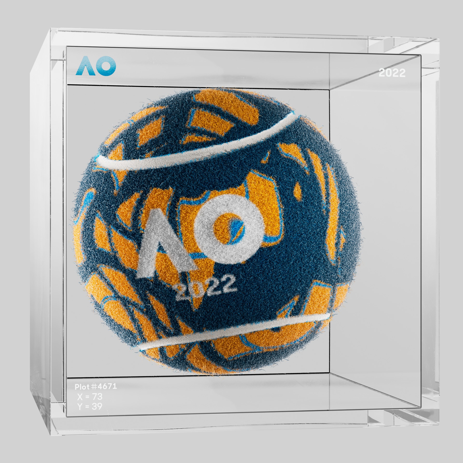 The Australian Open - The Australian Open Art Ball - AO Art Ball #5806 - NFT # 5806