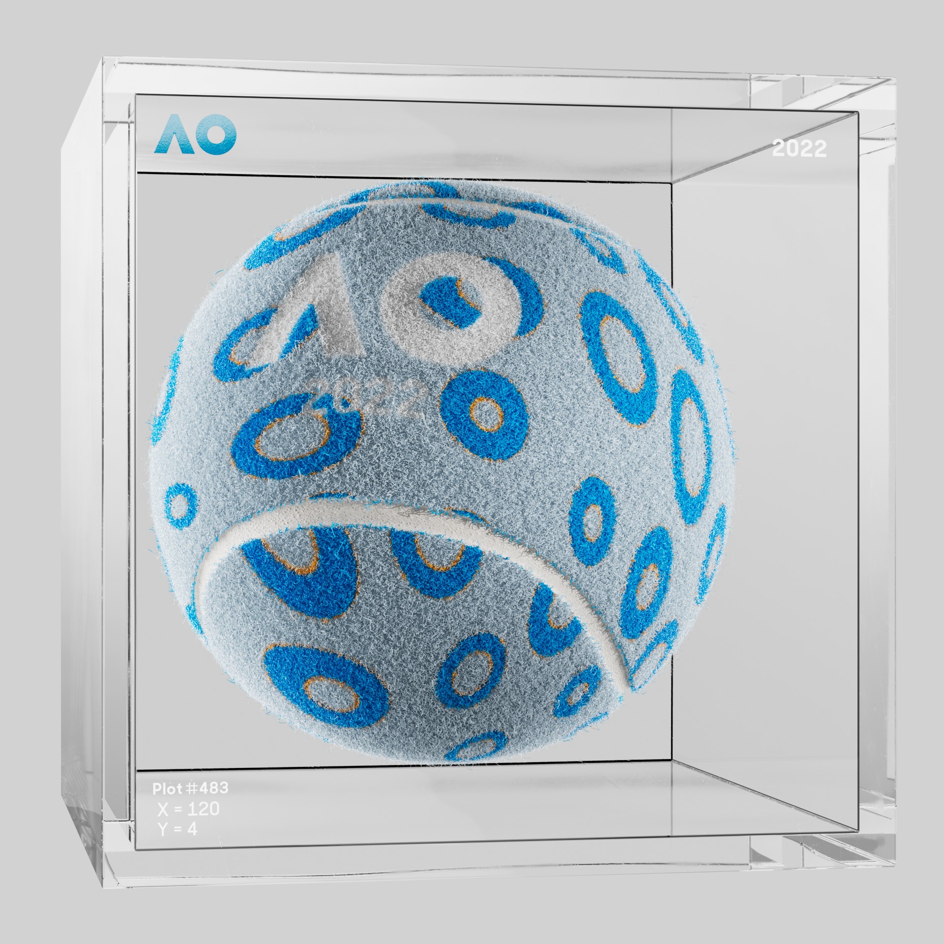 The Australian Open - The Australian Open Art Ball - AO Art Ball #5807 - NFT # 5807